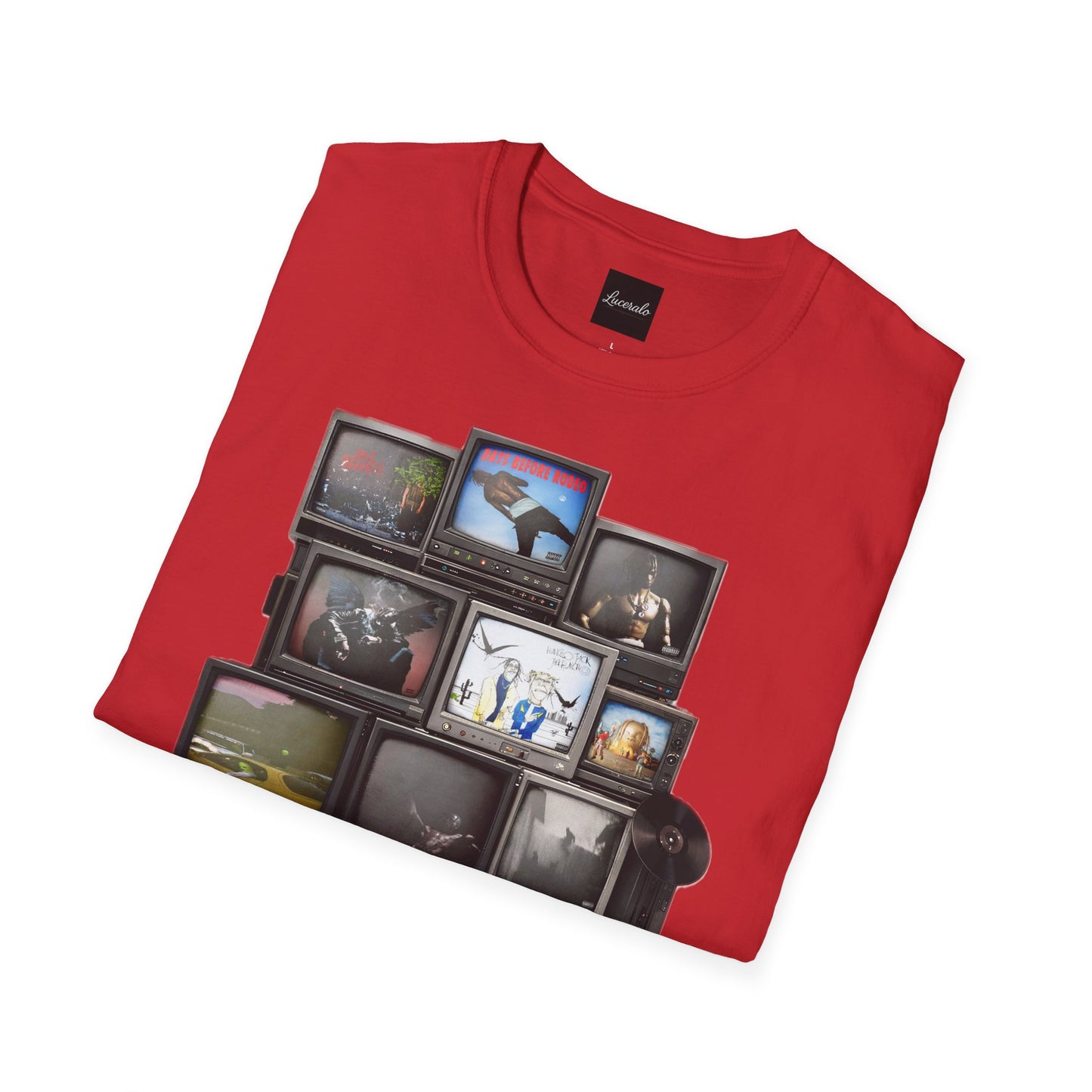 Travis Scott Retro TV Stack Collage T-Shirt