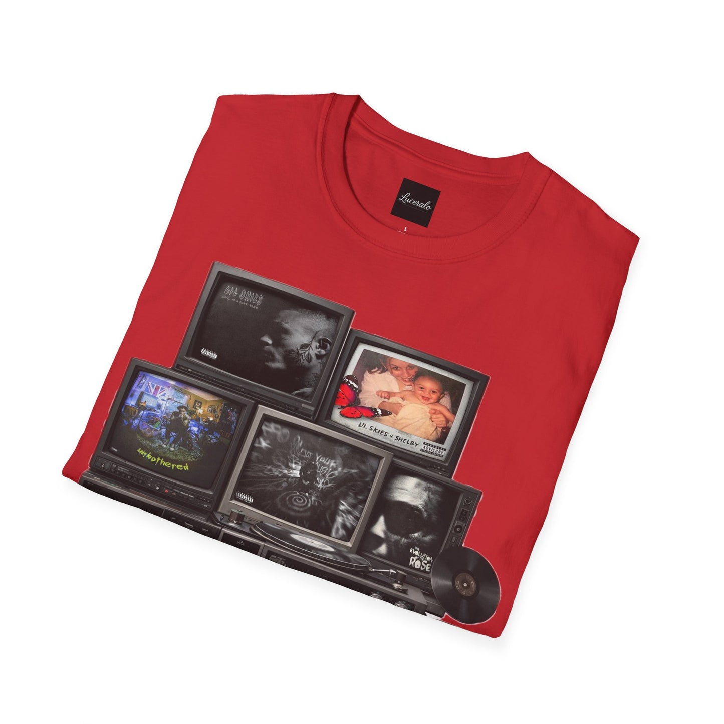 Lil Skies Retro TV Stack Collage T-Shirt