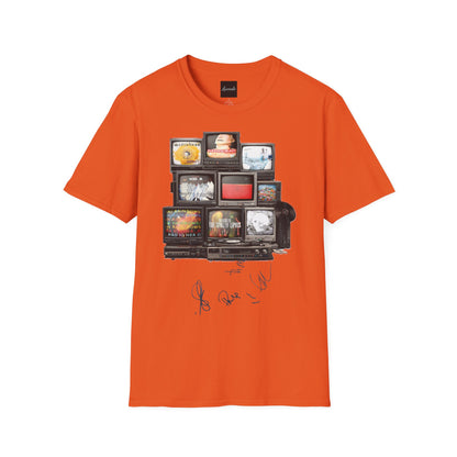 Radiohead Retro TV Stack Collage T-Shirt