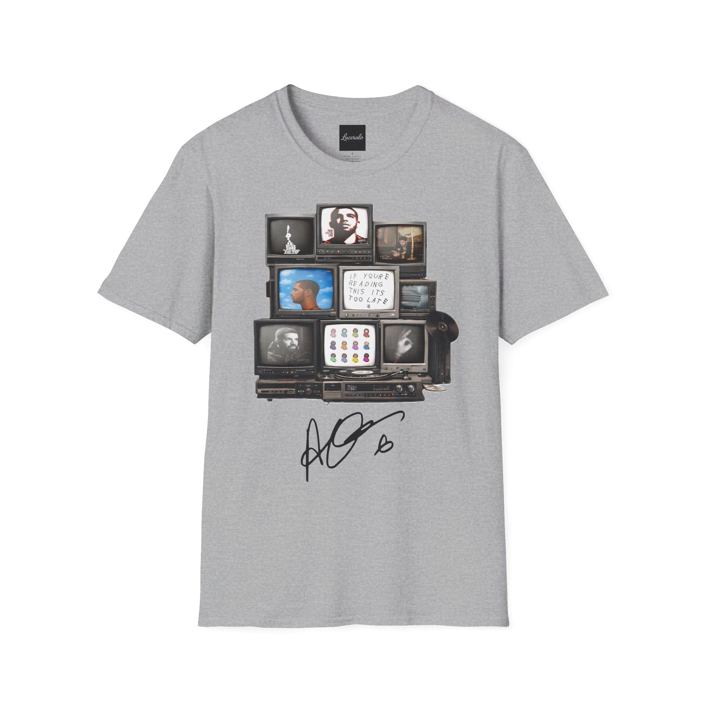 Drake Retro TV Stack Collage T-Shirt