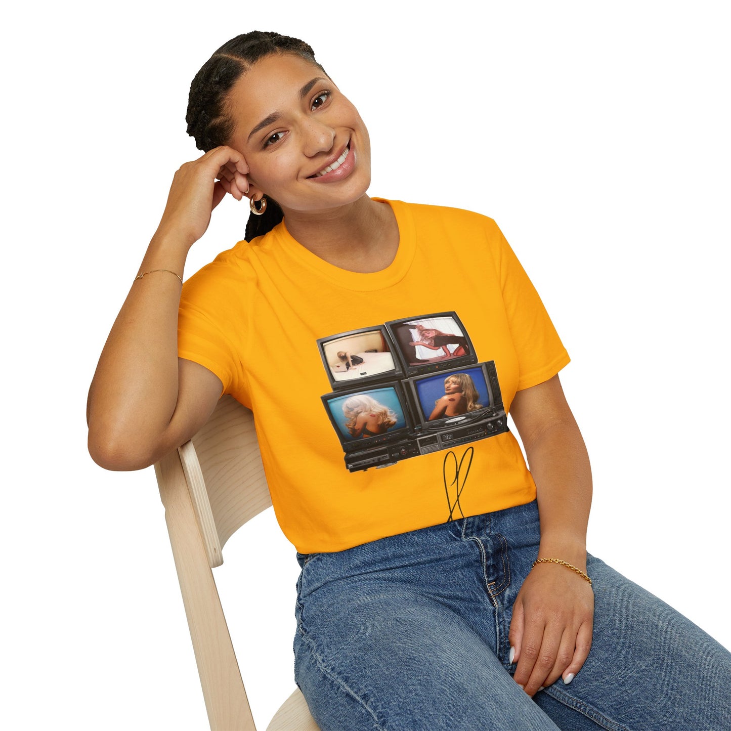 Espresso Era Retro TV Stack Collage T-Shirt