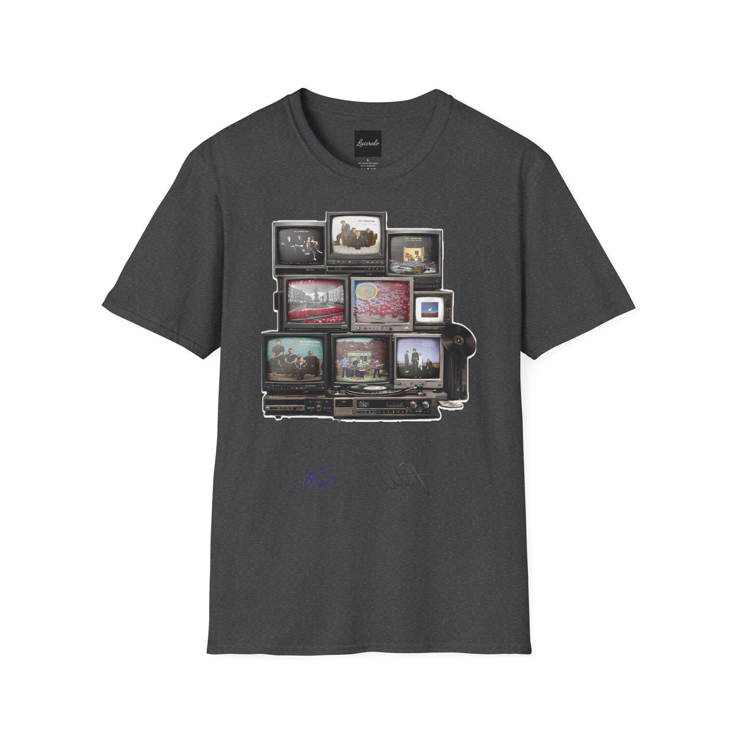 The Cranberries Retro Tv Stack Collage T-Shirt