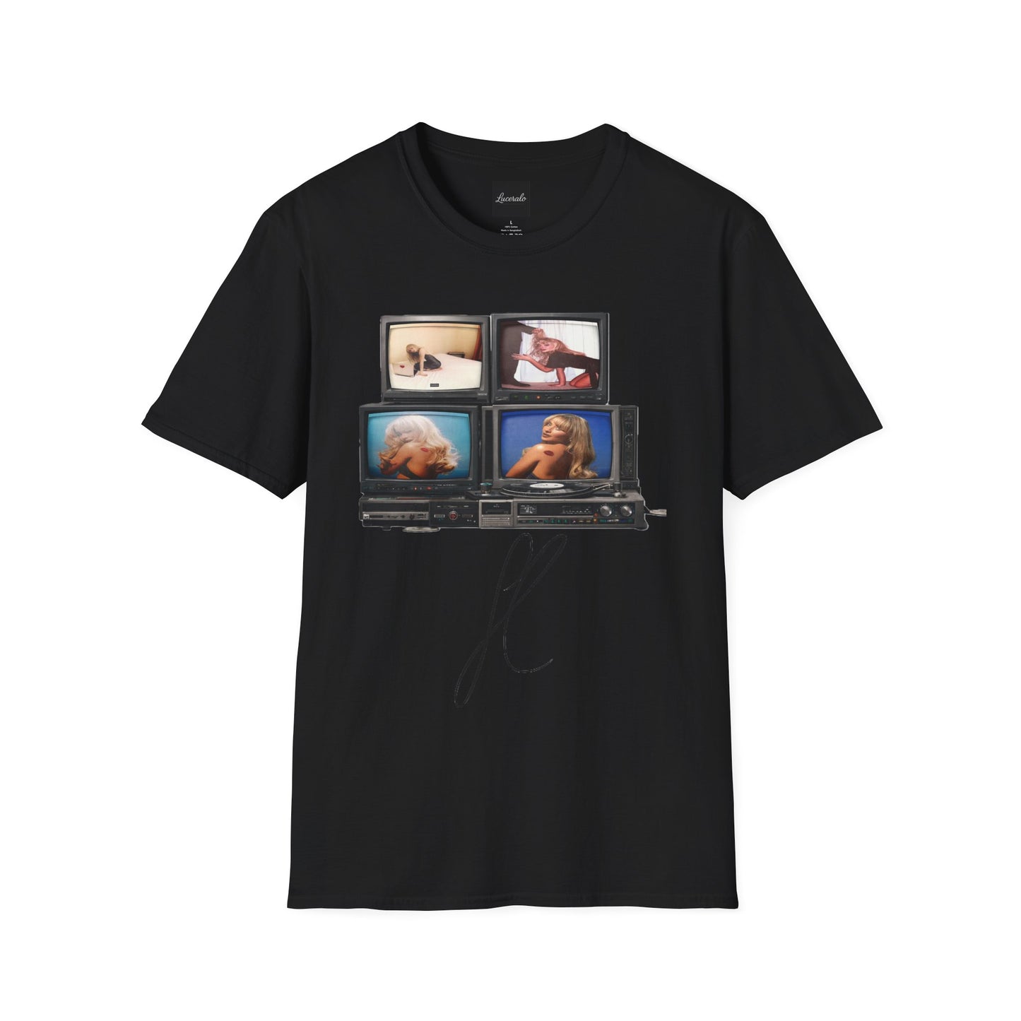 Espresso Era Retro TV Stack Collage T-Shirt