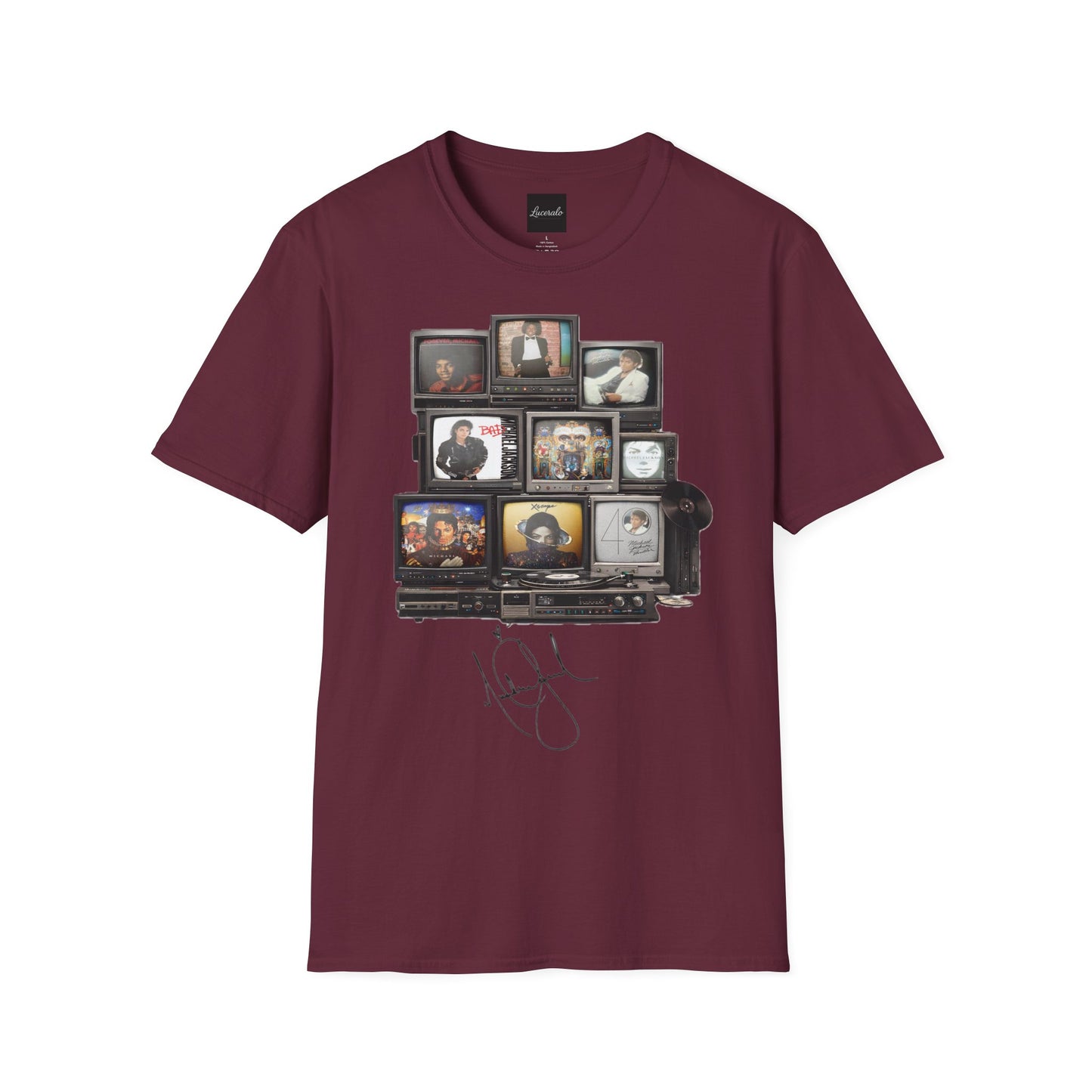Michael Jackson Retro TV Collage T-Shirt