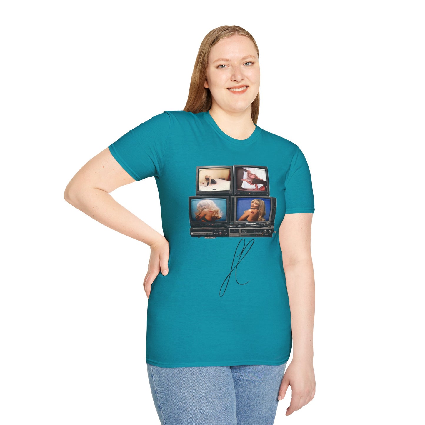 Espresso Era Retro TV Stack Collage T-Shirt