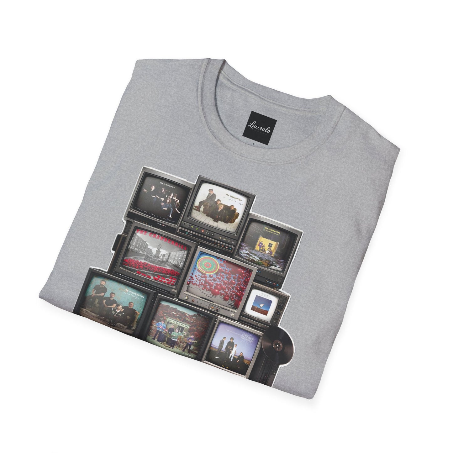 The Cranberries Retro Tv Stack Collage T-Shirt