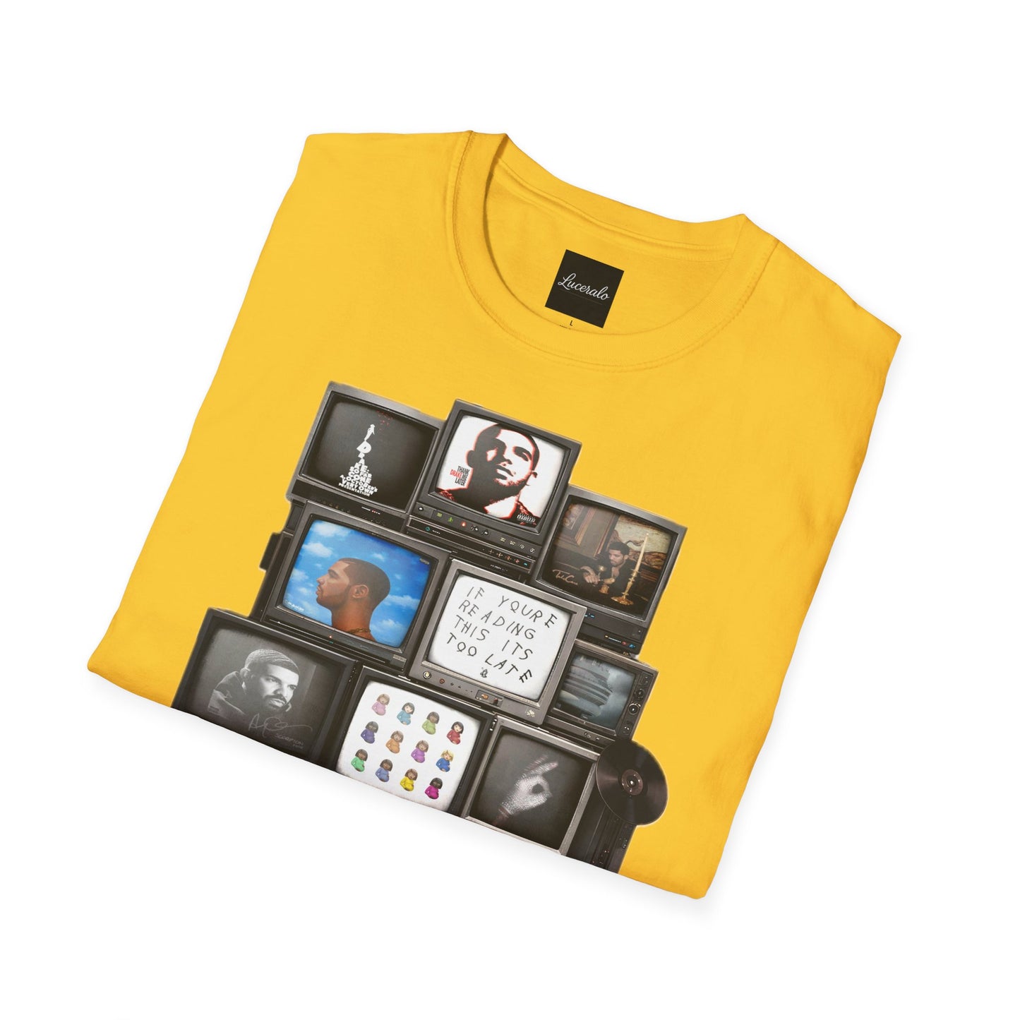 Drake Retro TV Stack Collage T-Shirt
