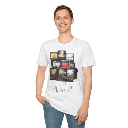 Radiohead Retro TV Stack Collage T-Shirt
