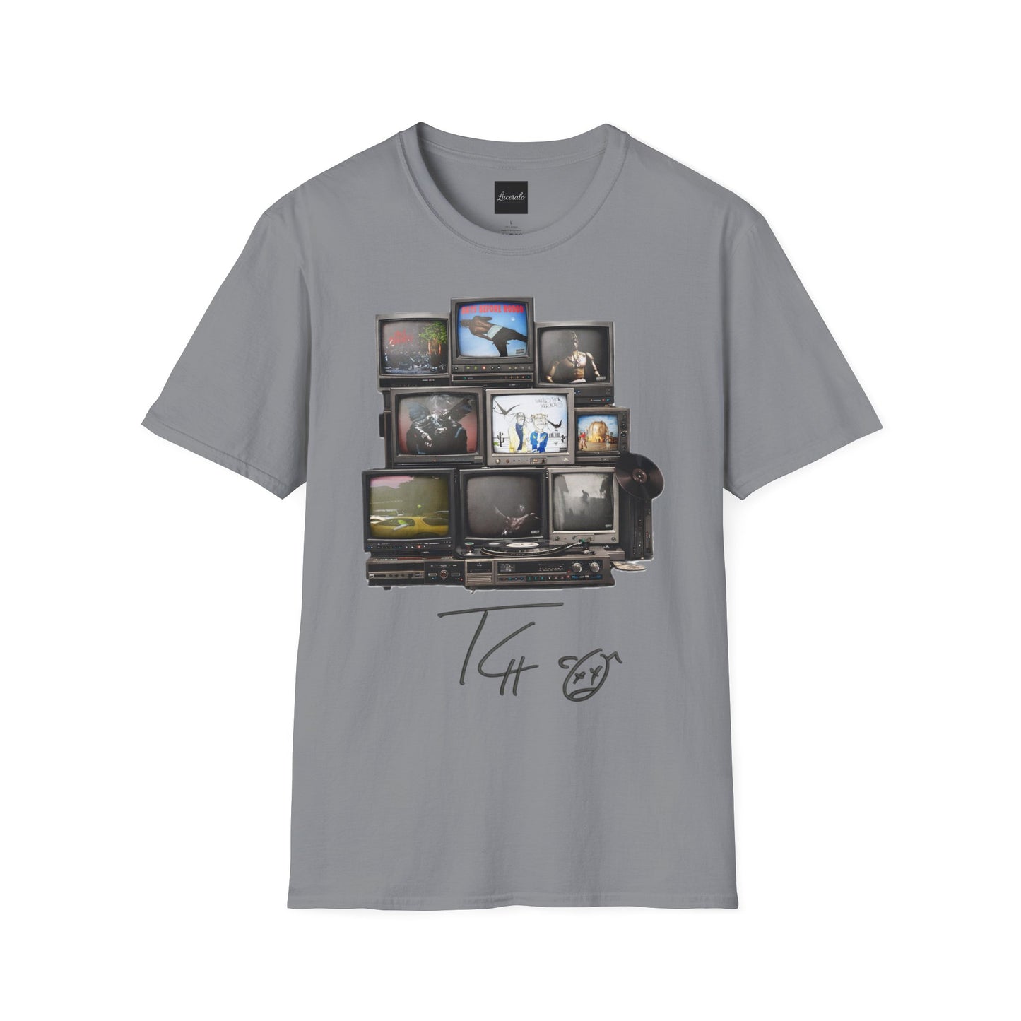 Travis Scott Retro TV Stack Collage T-Shirt
