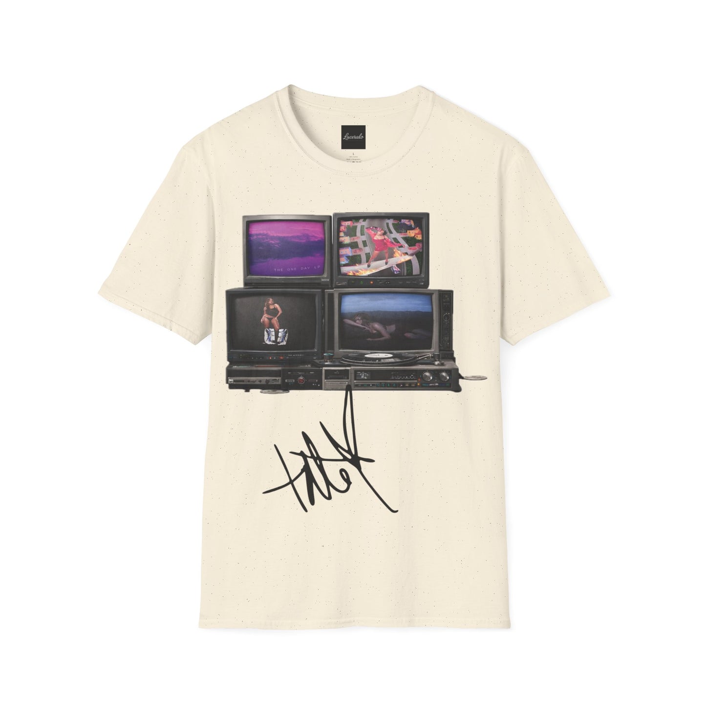 Tate Mcrae Retro TV Stack Collage T-Shirt