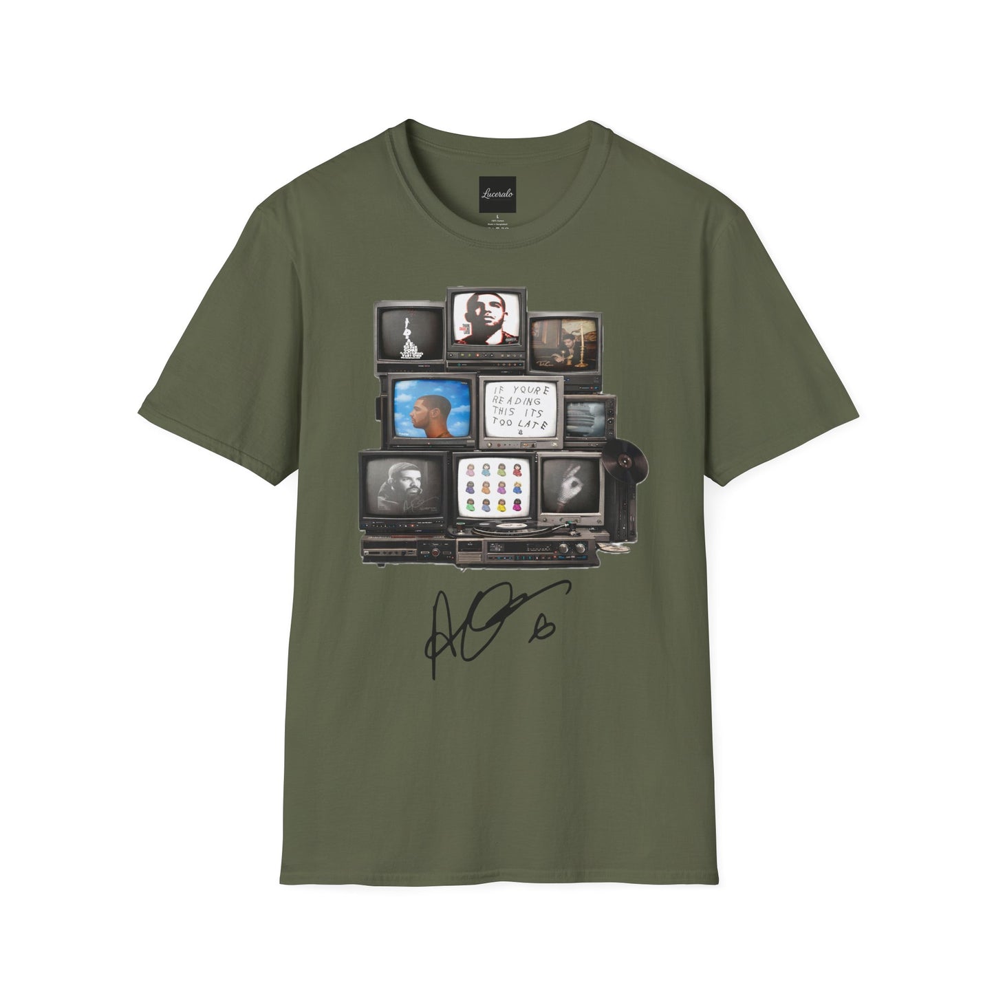 Drake Retro TV Stack Collage T-Shirt