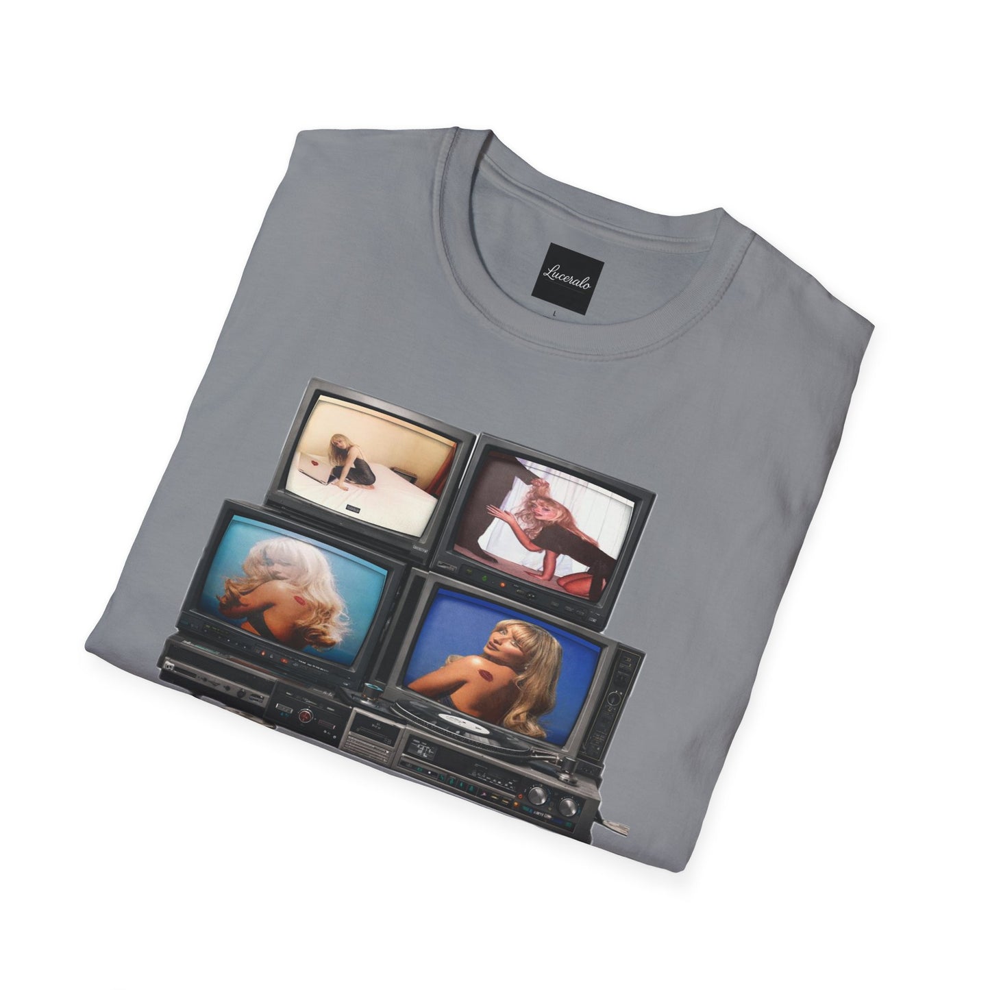 Espresso Era Retro TV Stack Collage T-Shirt