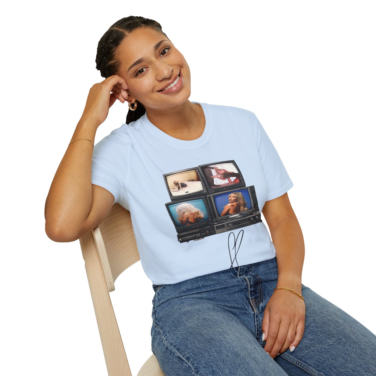 Espresso Era Retro TV Stack Collage T-Shirt