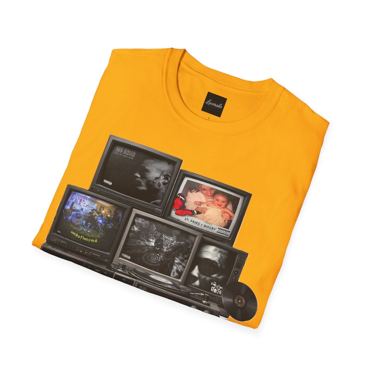 Lil Skies Retro TV Stack Collage T-Shirt