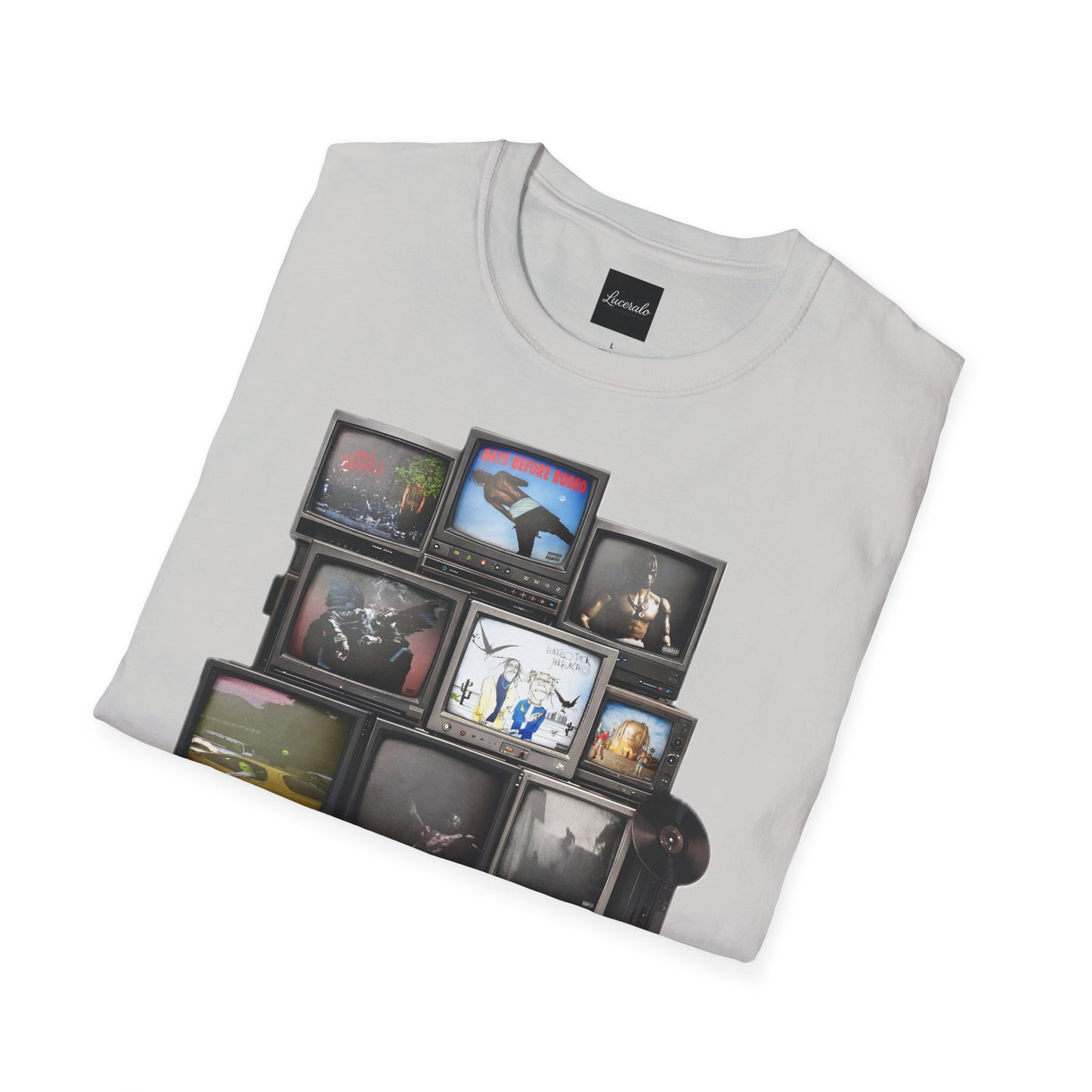 Travis Scott Retro TV Stack Collage T-Shirt