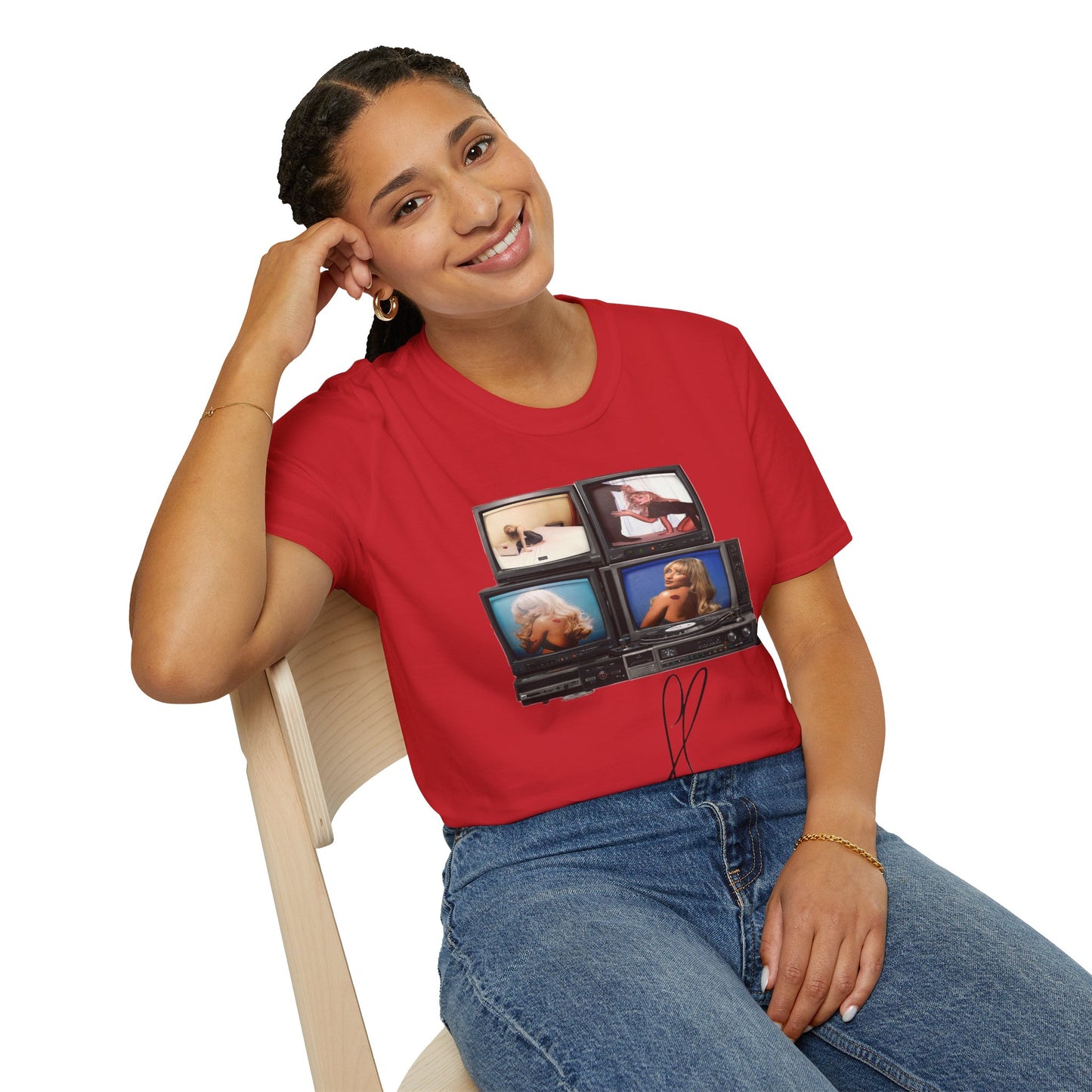 Espresso Era Retro TV Stack Collage T-Shirt