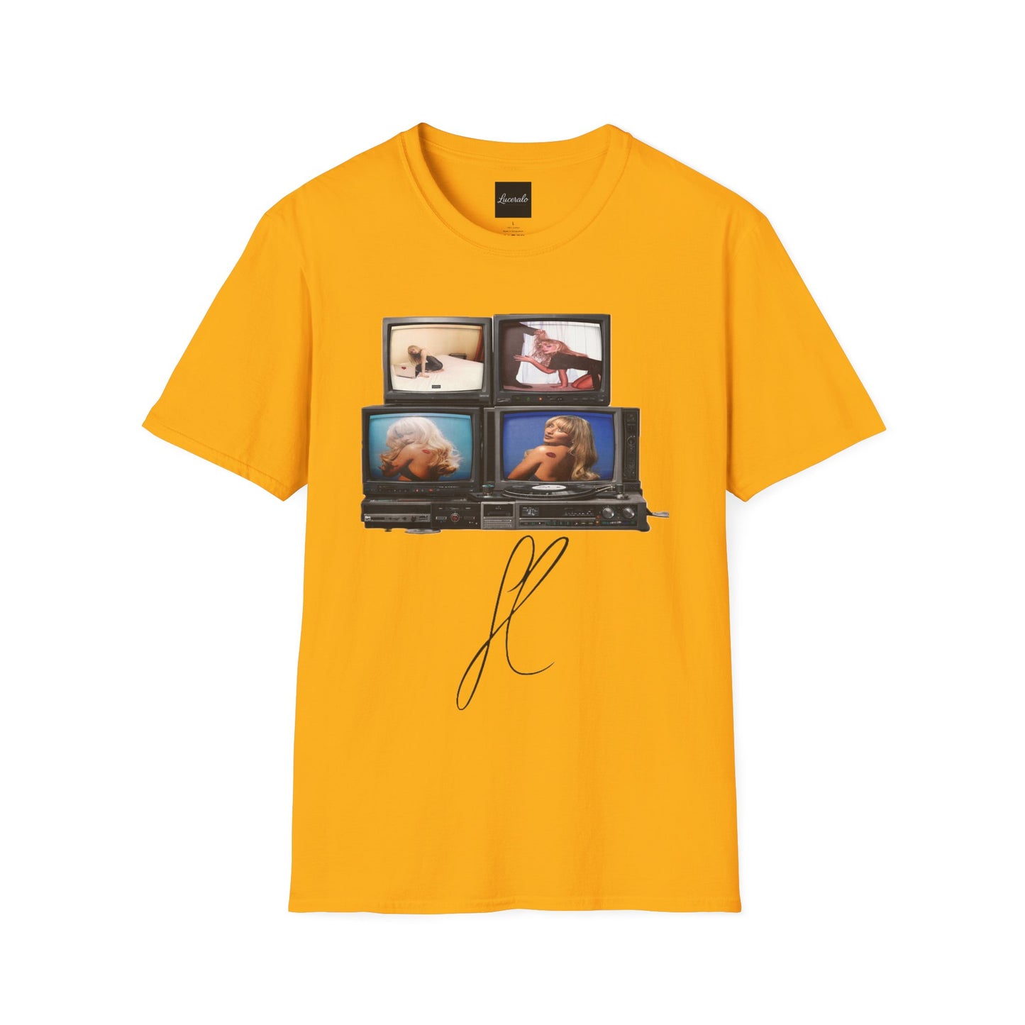 Espresso Era Retro TV Stack Collage T-Shirt