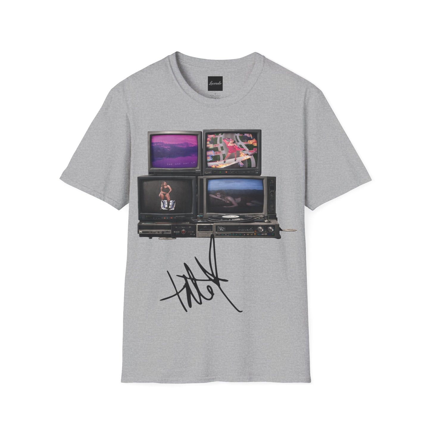 Tate Mcrae Retro TV Stack Collage T-Shirt
