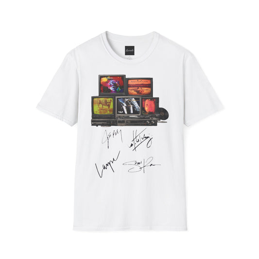 Alice in Chains Retro TV Stack Collage T-Shirt