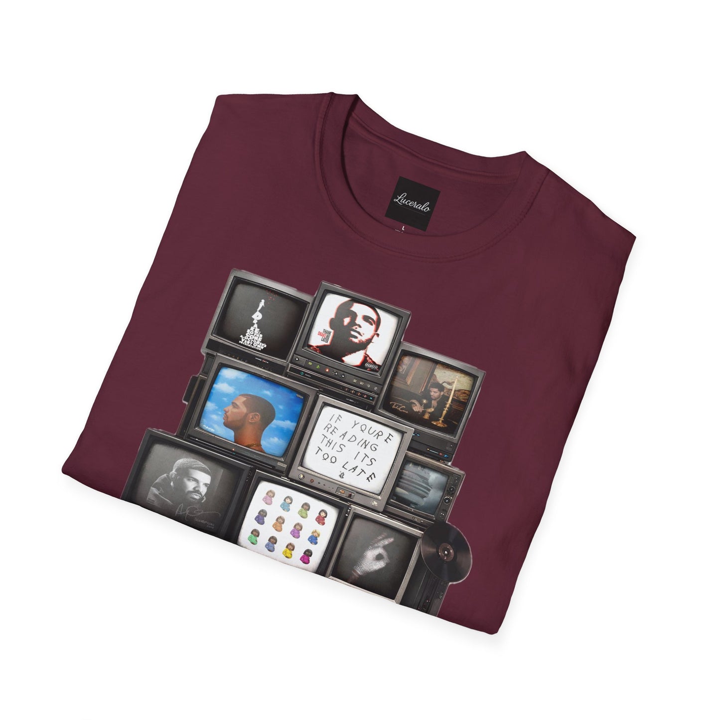 Drake Retro TV Stack Collage T-Shirt