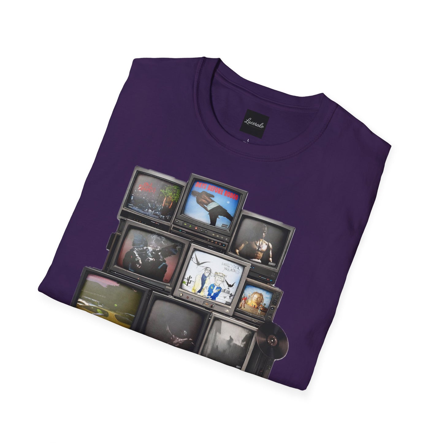 Travis Scott Retro TV Stack Collage T-Shirt