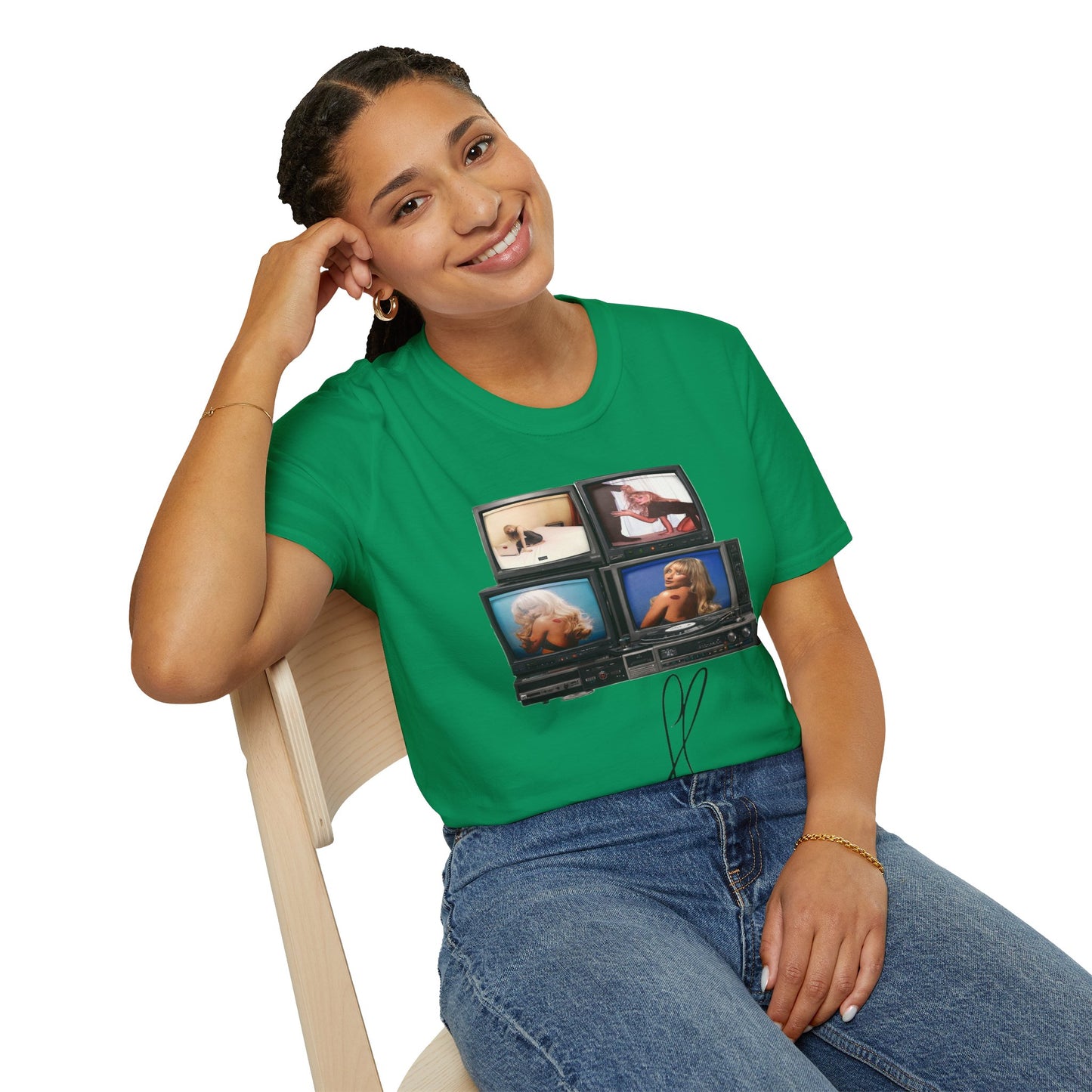 Espresso Era Retro TV Stack Collage T-Shirt
