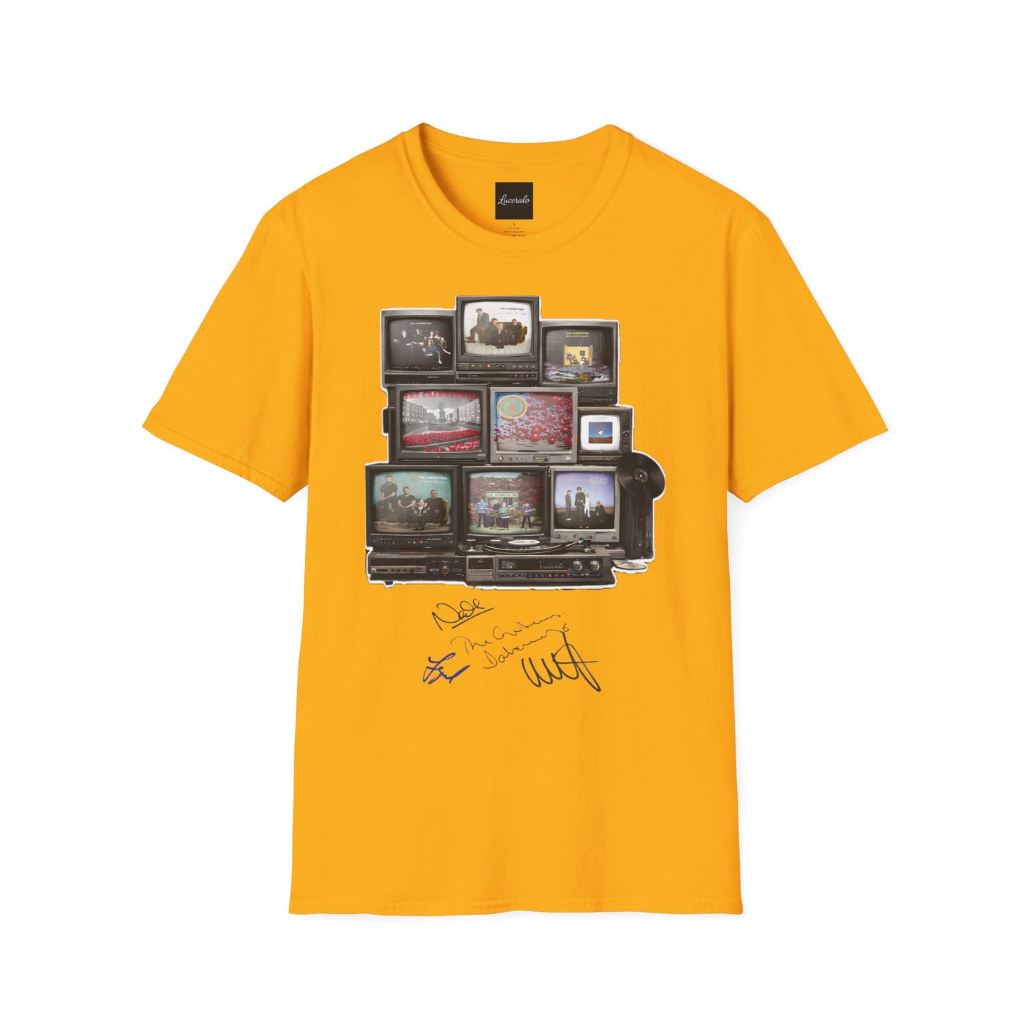 The Cranberries Retro Tv Stack Collage T-Shirt