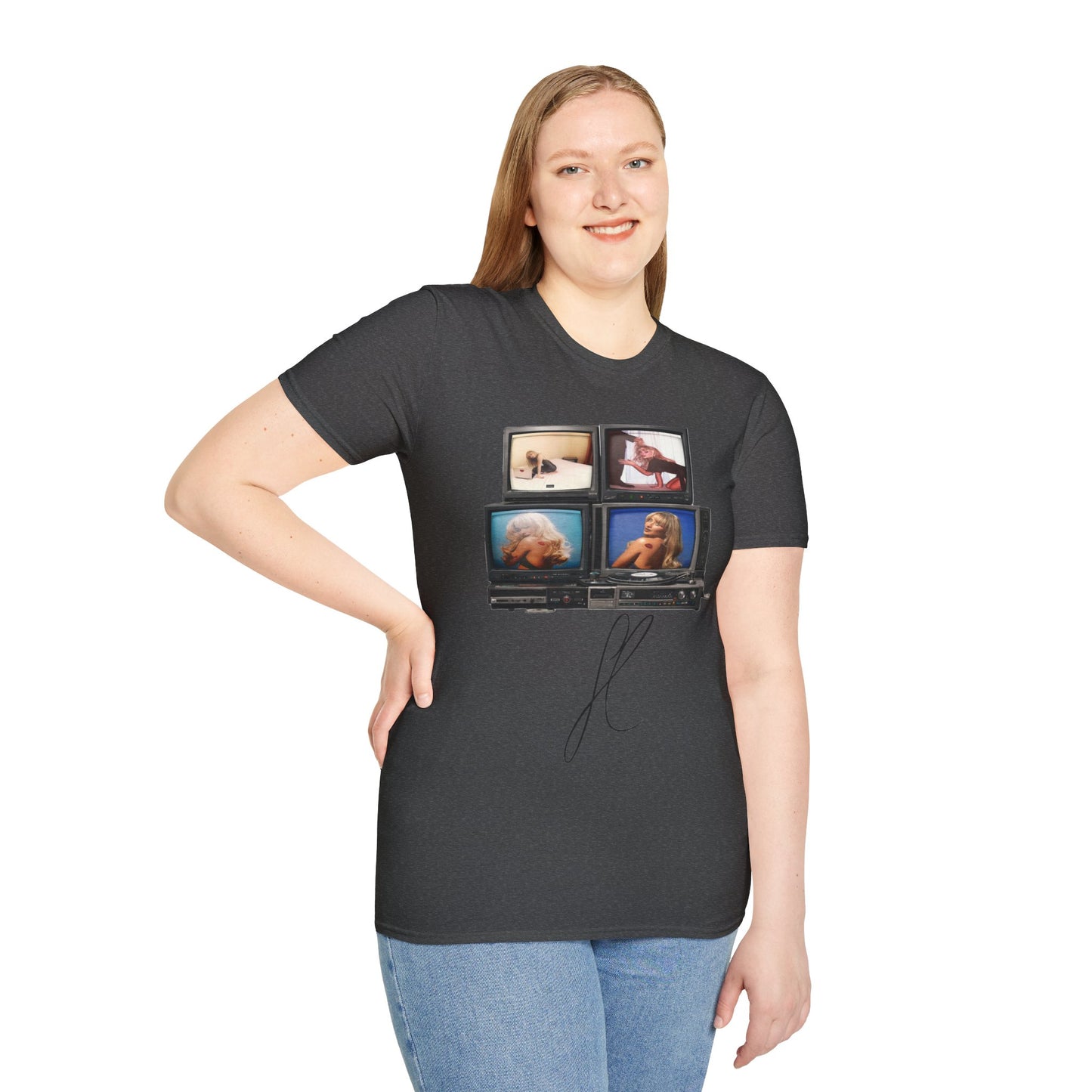 Espresso Era Retro TV Stack Collage T-Shirt