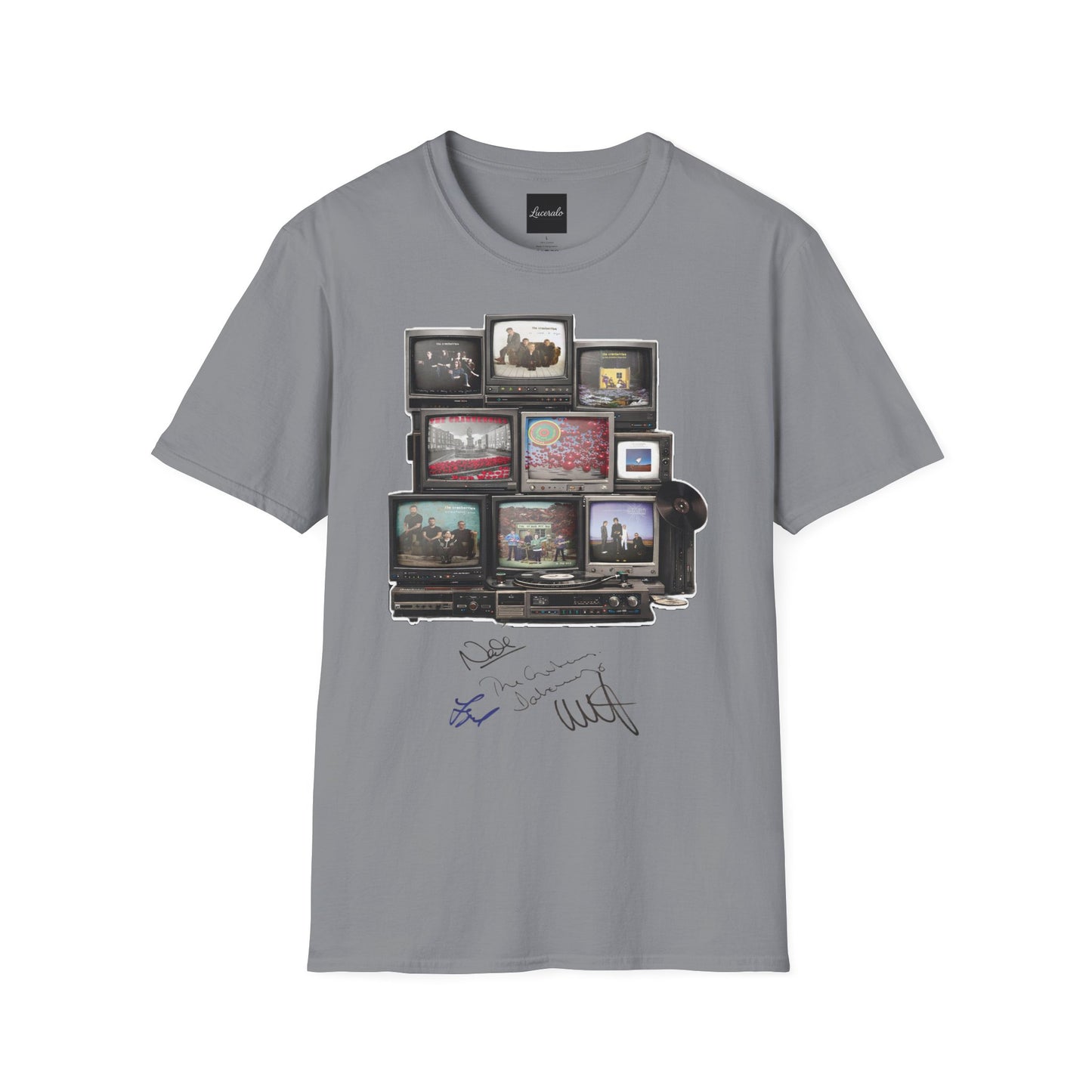 The Cranberries Retro Tv Stack Collage T-Shirt