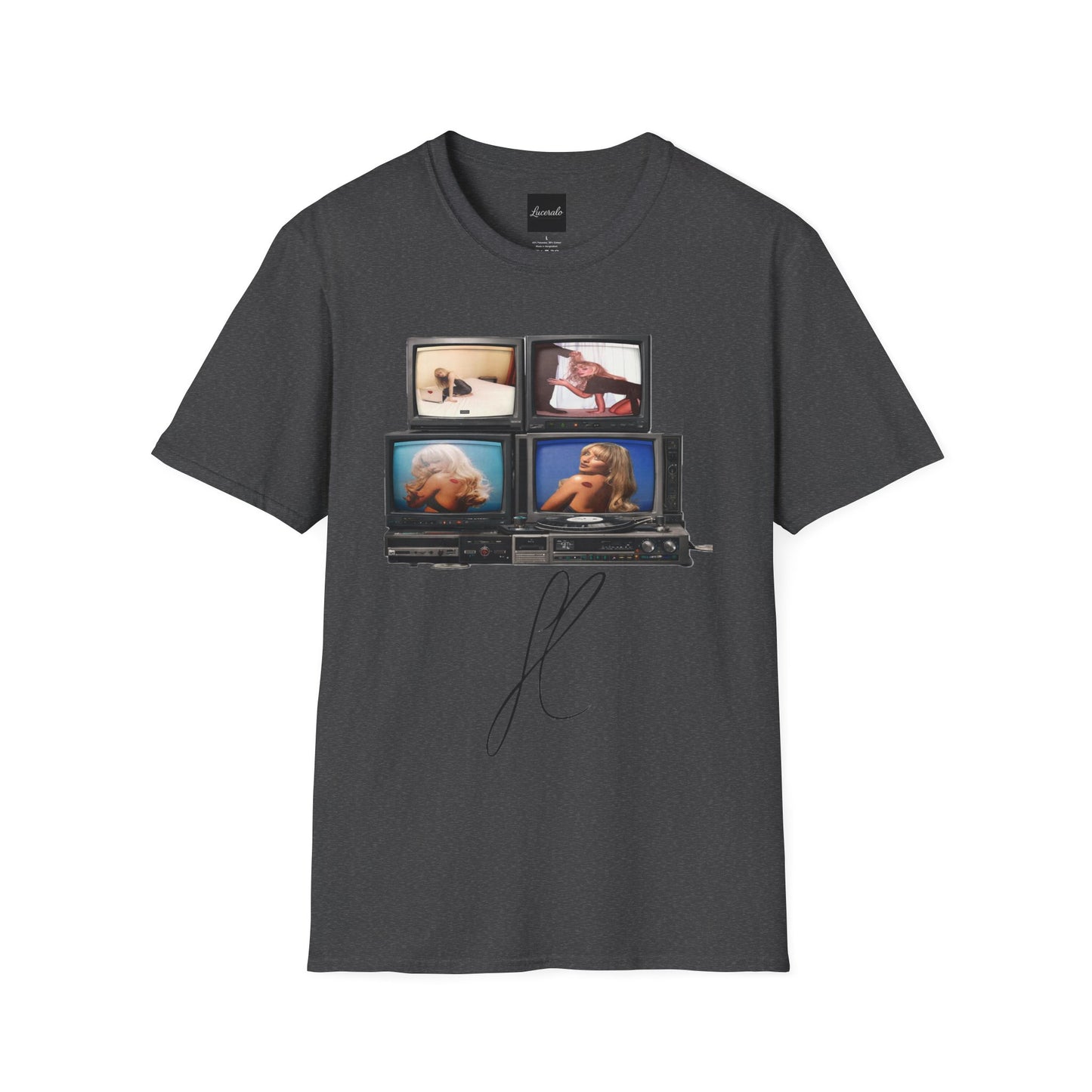 Espresso Era Retro TV Stack Collage T-Shirt