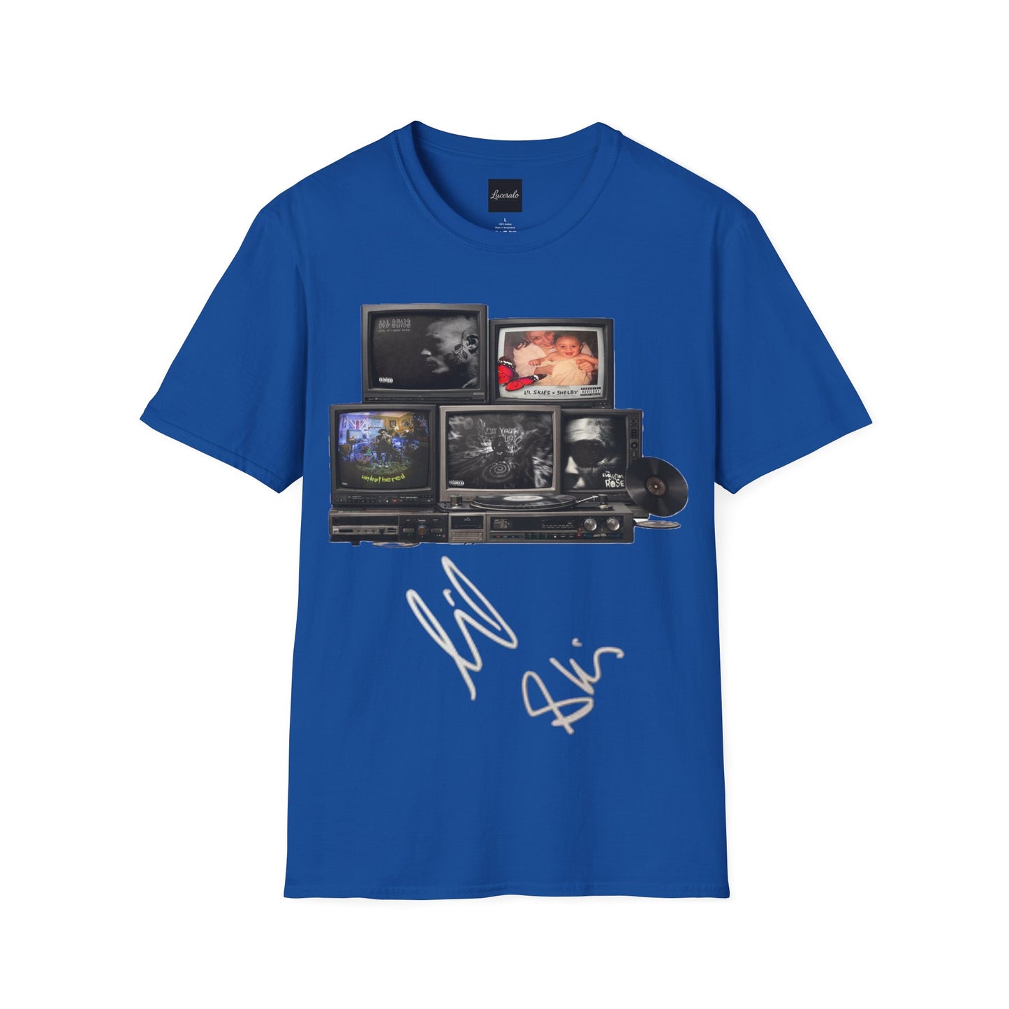 Lil Skies Retro TV Stack Collage T-Shirt