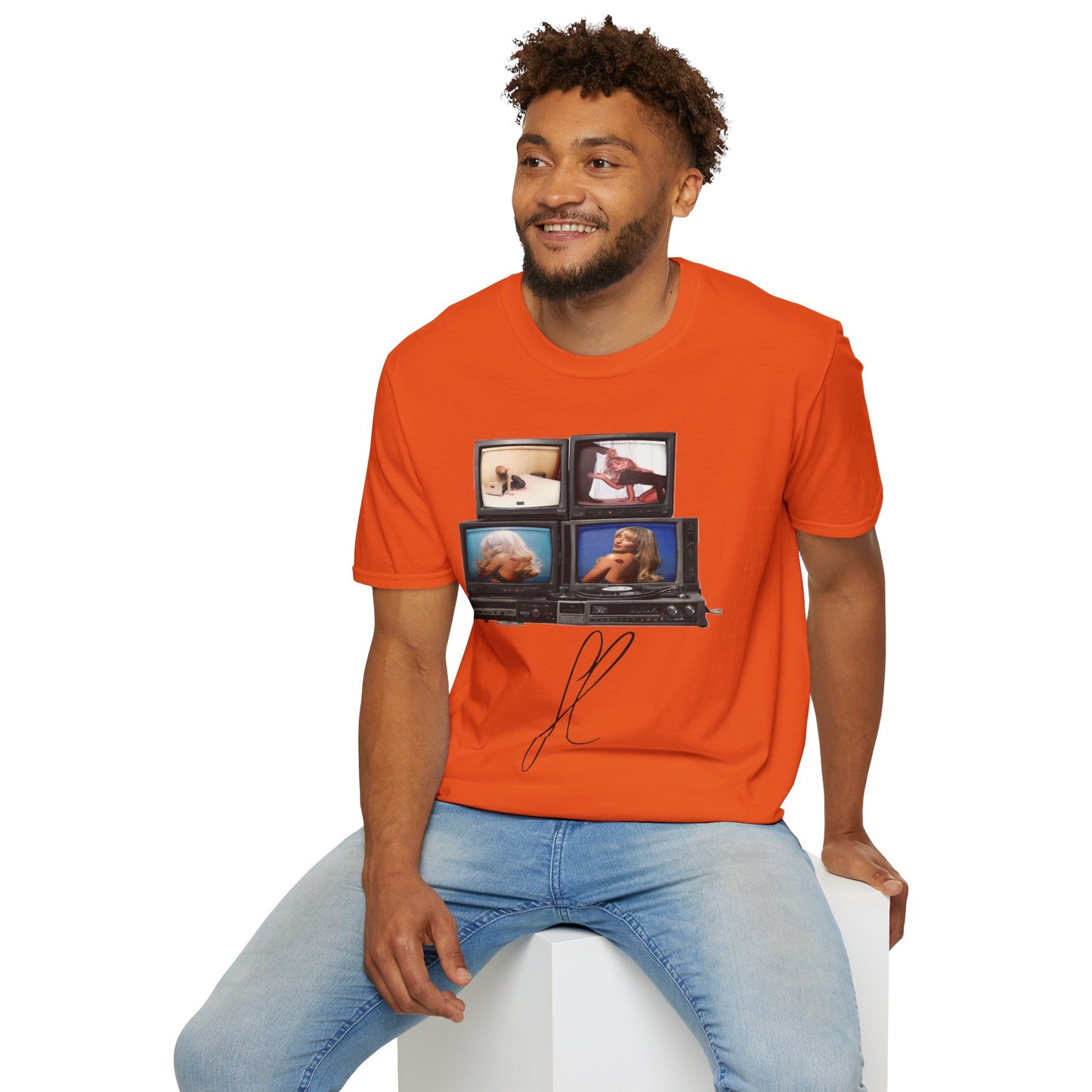 Espresso Era Retro TV Stack Collage T-Shirt