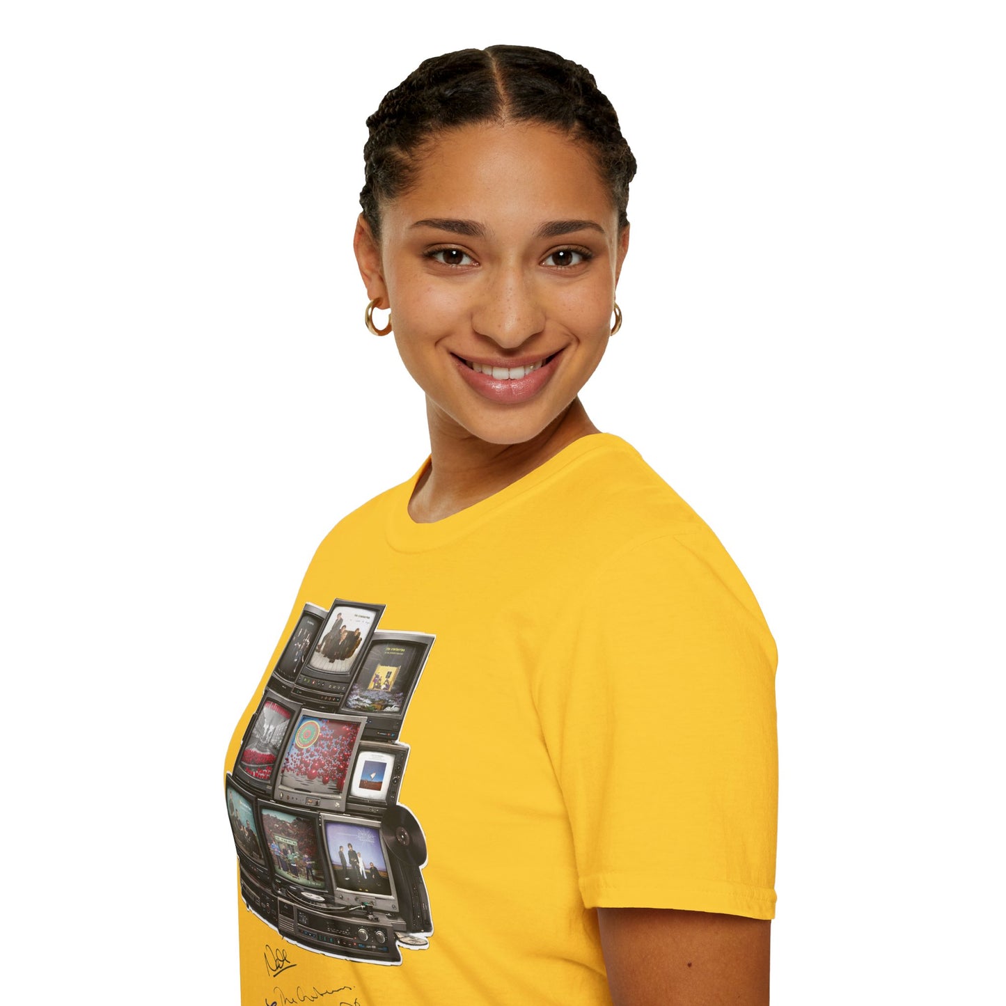 The Cranberries Retro Tv Stack Collage T-Shirt