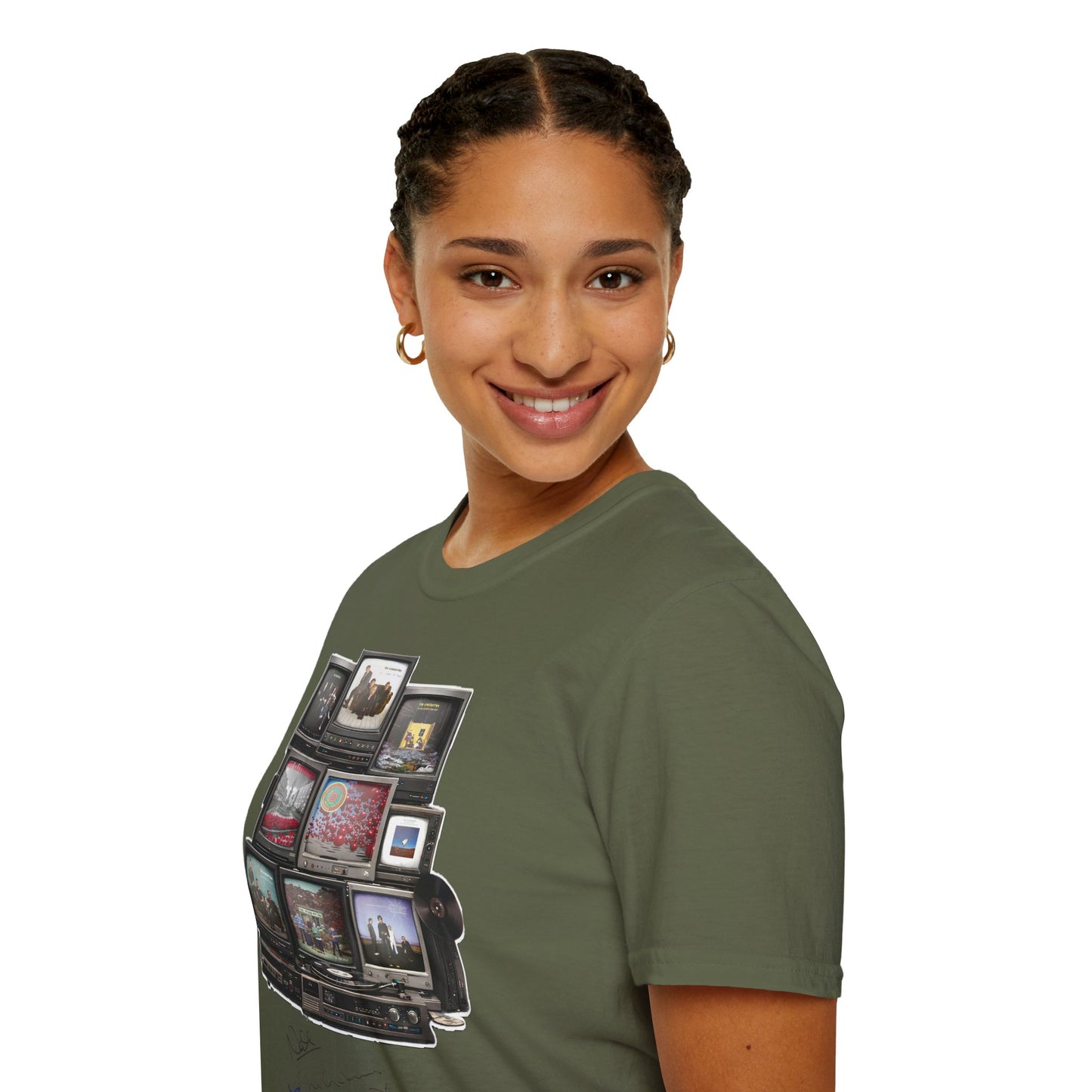 The Cranberries Retro Tv Stack Collage T-Shirt