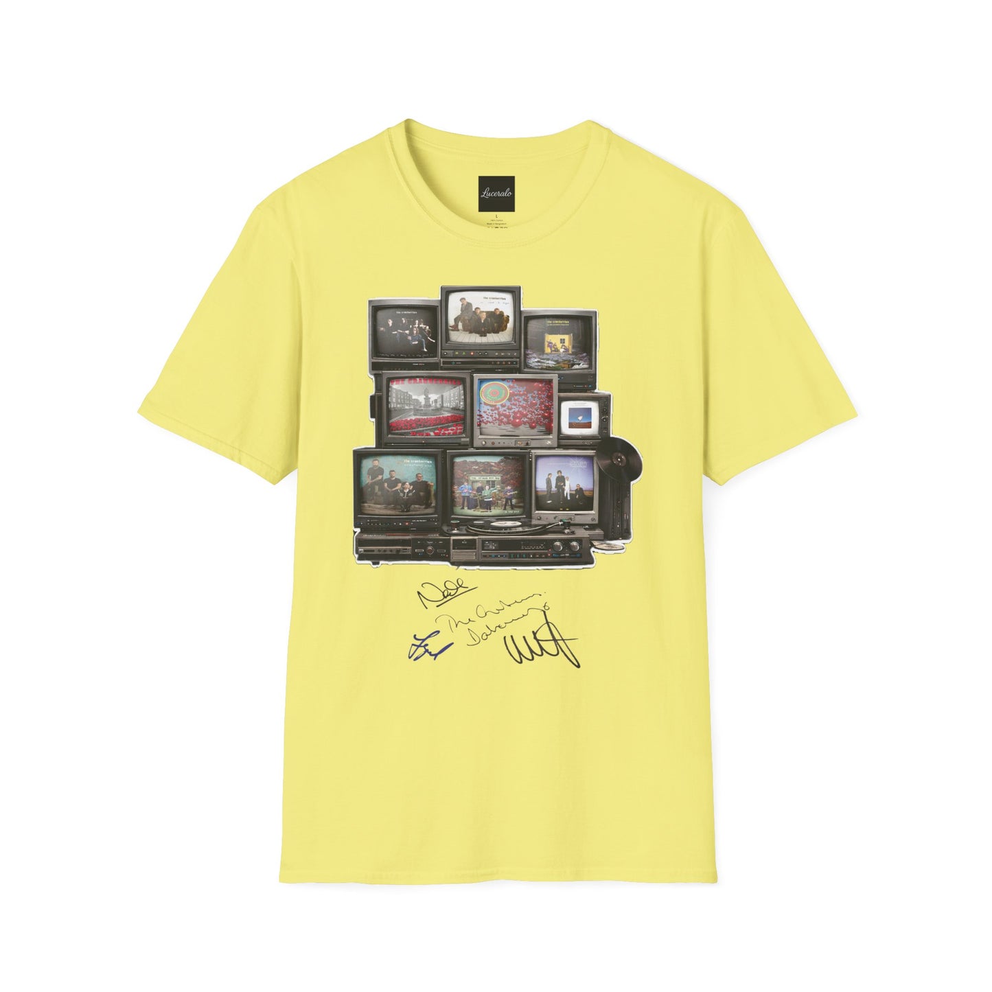 The Cranberries Retro Tv Stack Collage T-Shirt