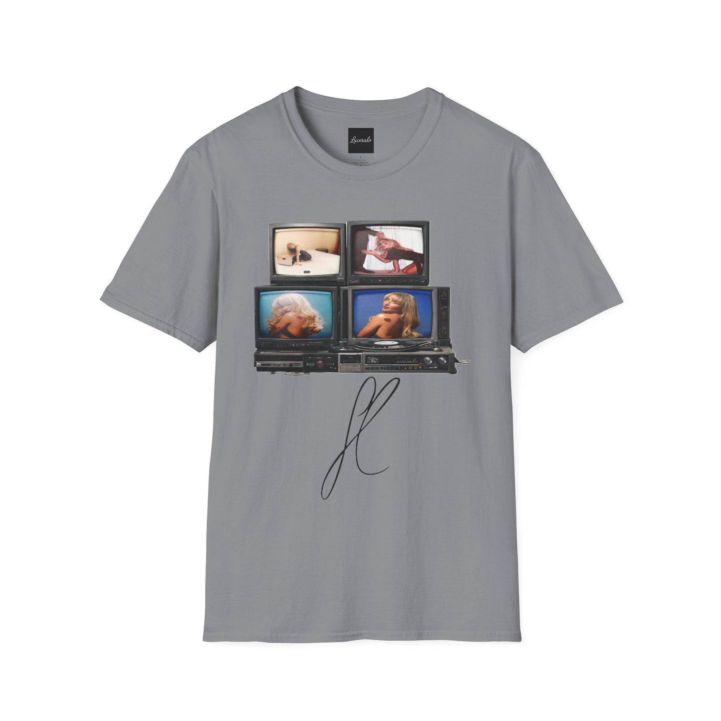Espresso Era Retro TV Stack Collage T-Shirt