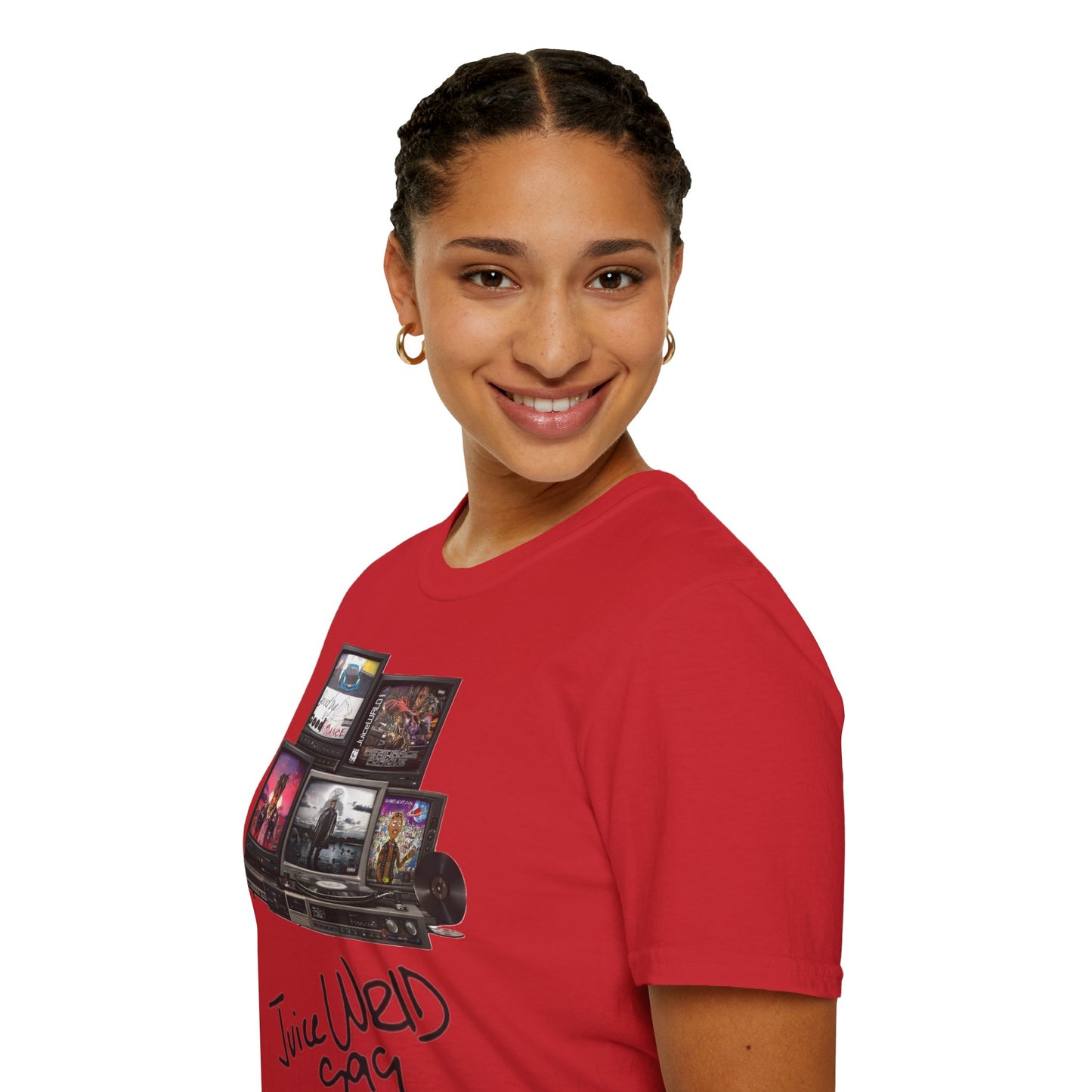 Juice Wrld Retro TV Stack Collage T-Shirt