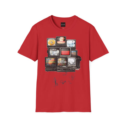 Radiohead Retro TV Stack Collage T-Shirt