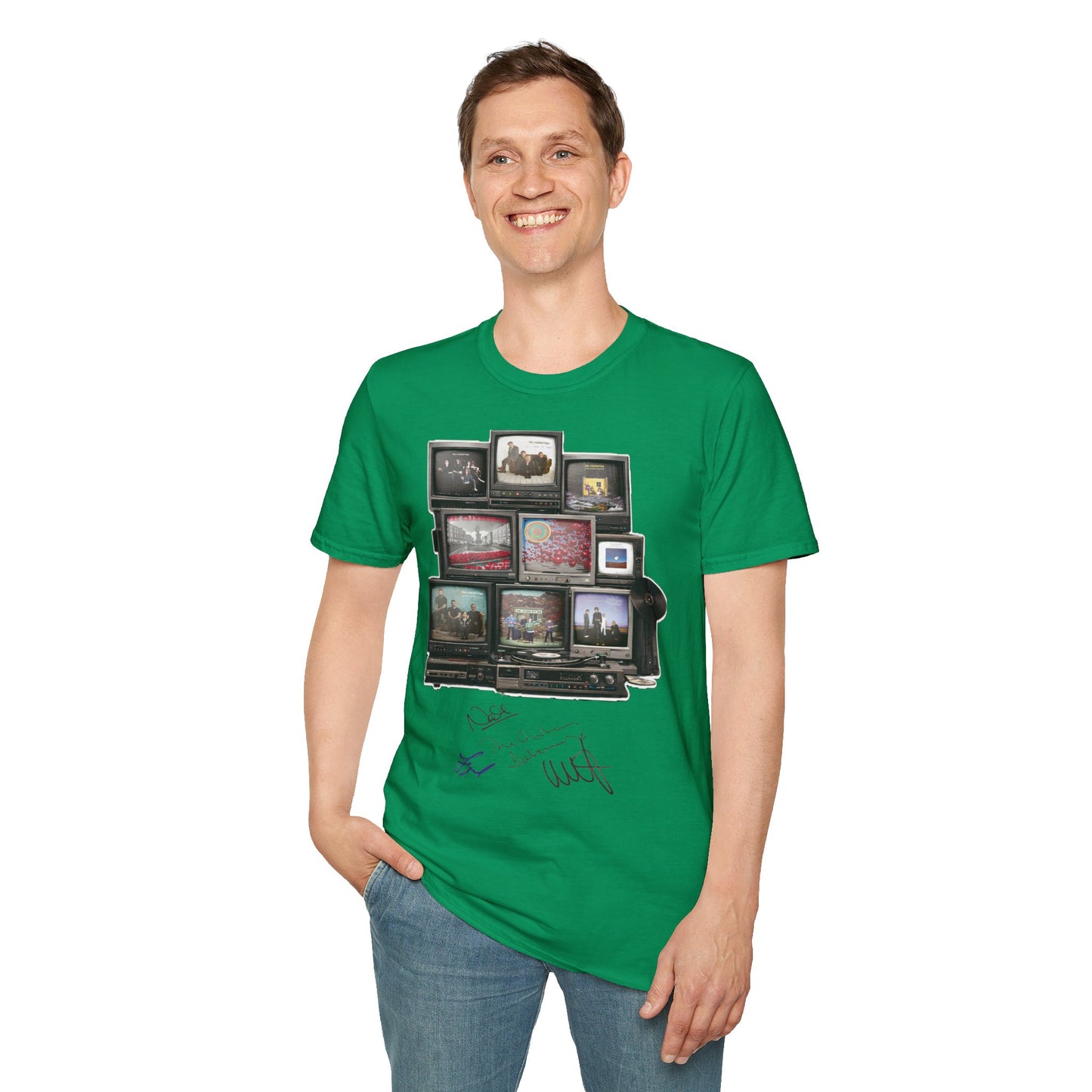 The Cranberries Retro Tv Stack Collage T-Shirt