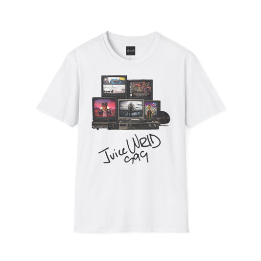 Juice Wrld Retro TV Stack Collage T-Shirt