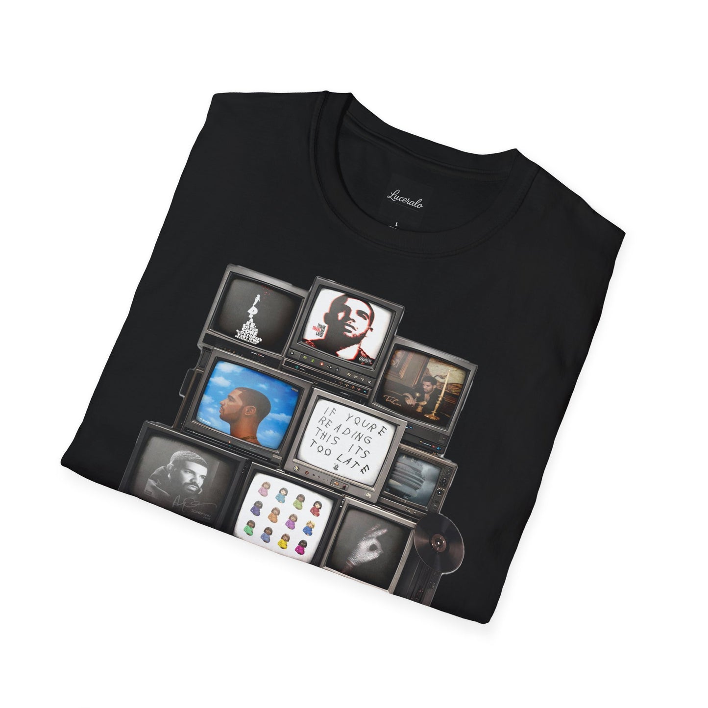 Drake Retro TV Stack Collage T-Shirt