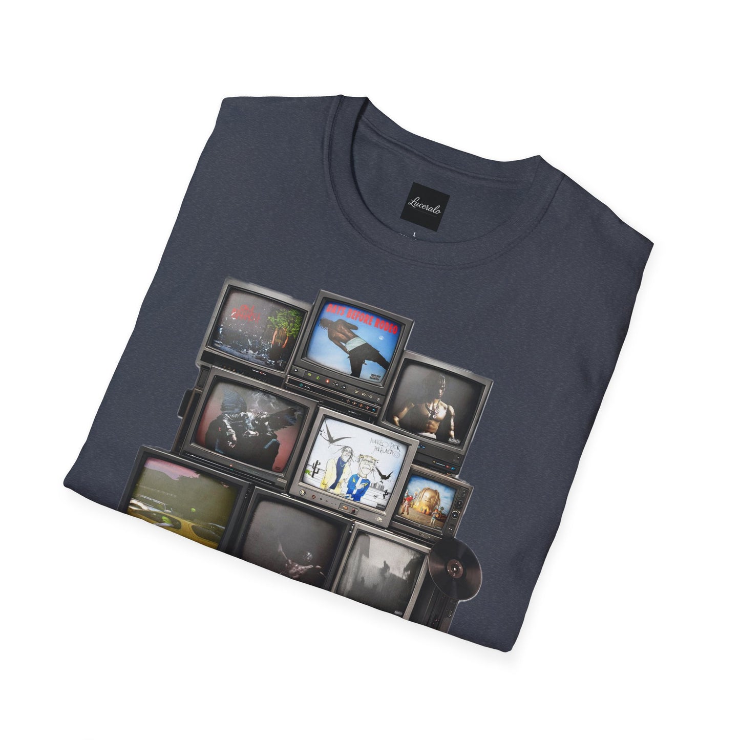 Travis Scott Retro TV Stack Collage T-Shirt