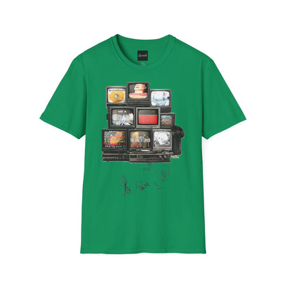 Radiohead Retro TV Stack Collage T-Shirt