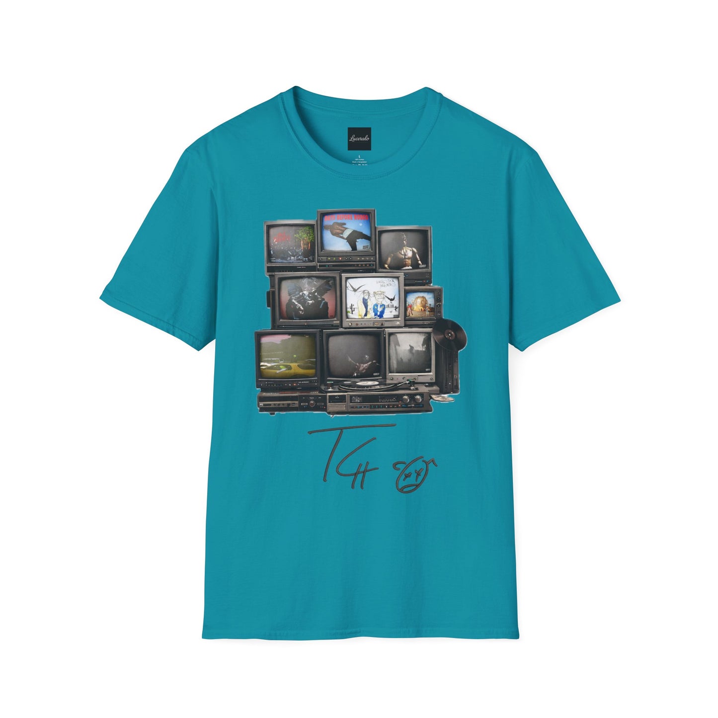 Travis Scott Retro TV Stack Collage T-Shirt