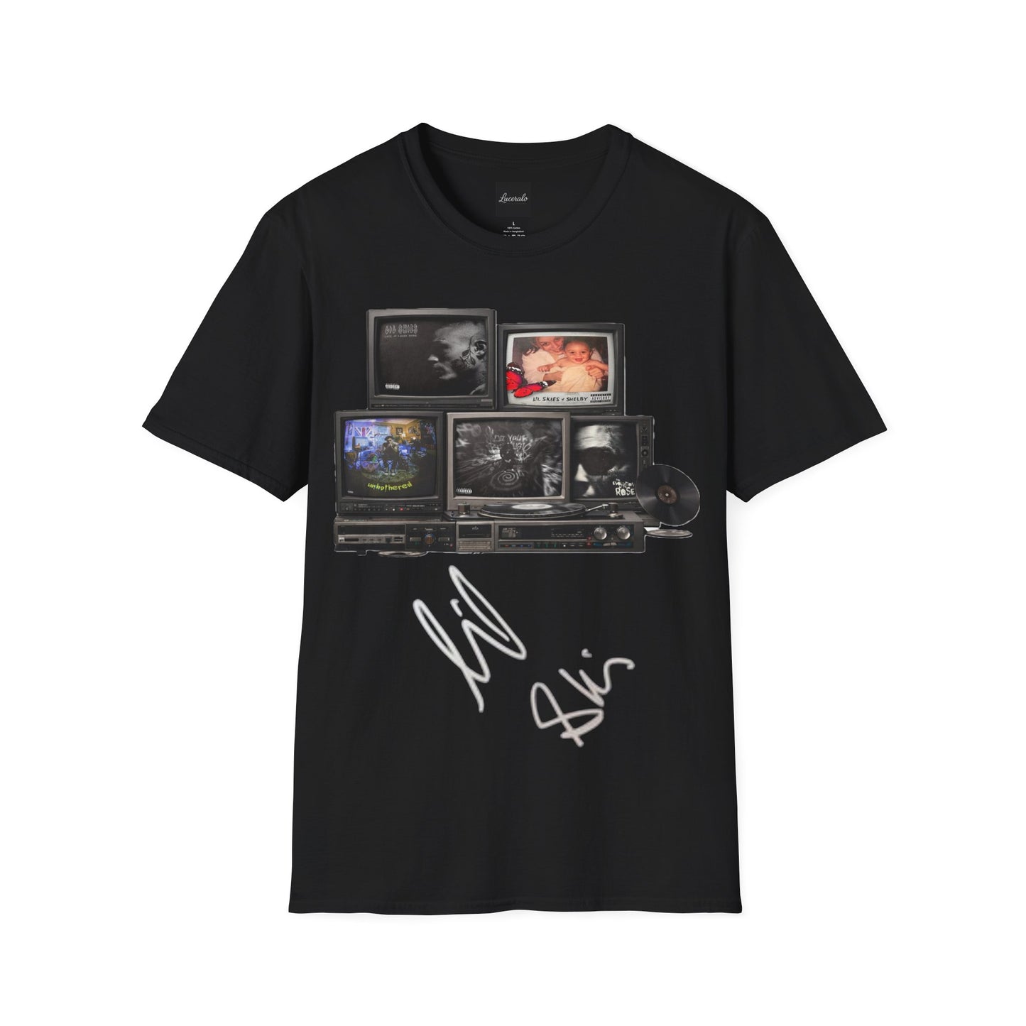 Lil Skies Retro TV Stack Collage T-Shirt