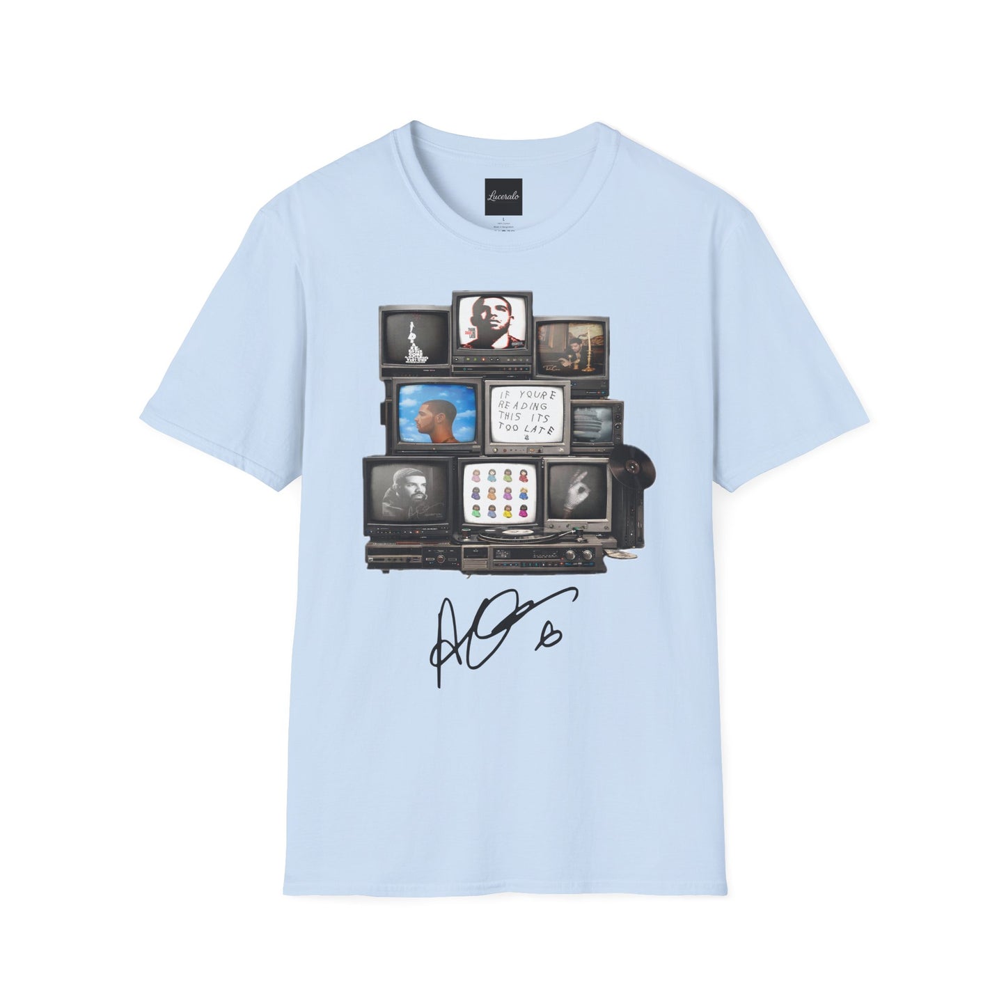 Drake Retro TV Stack Collage T-Shirt