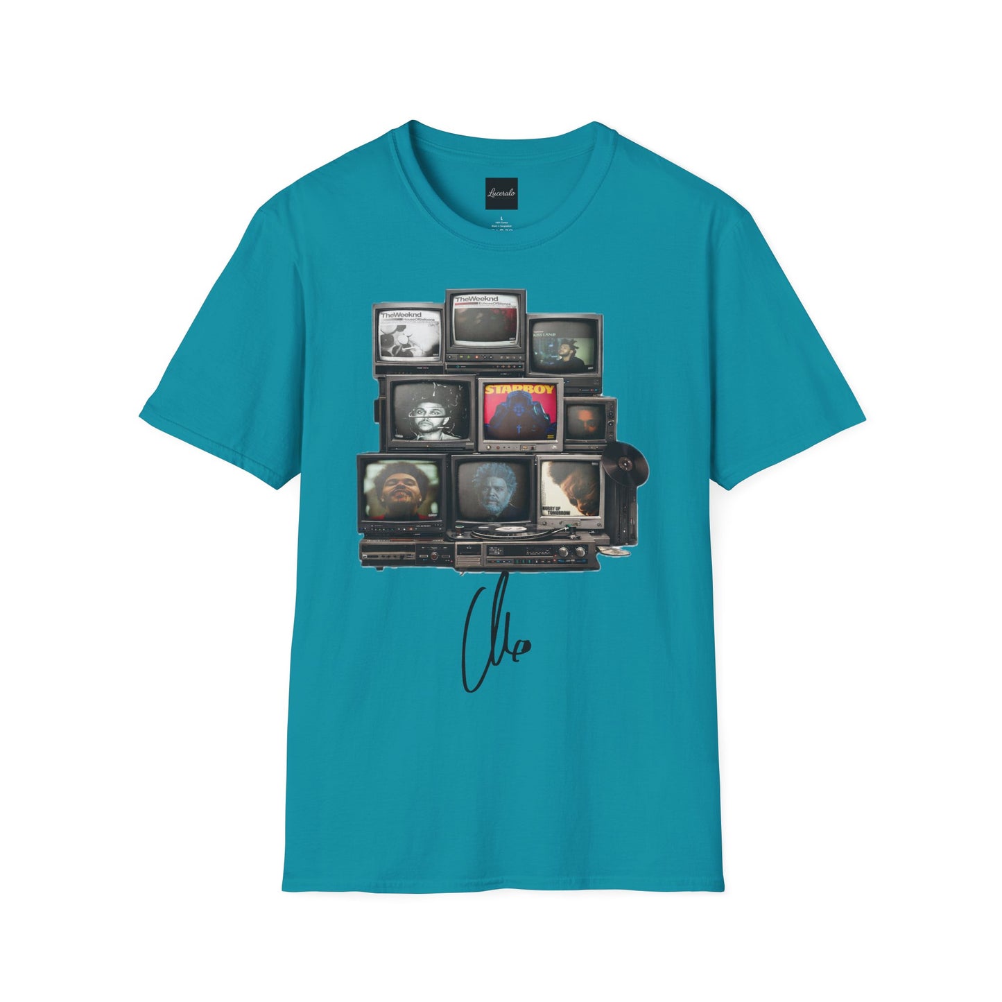 Abel Retro TV Stack Collage T-Shirt