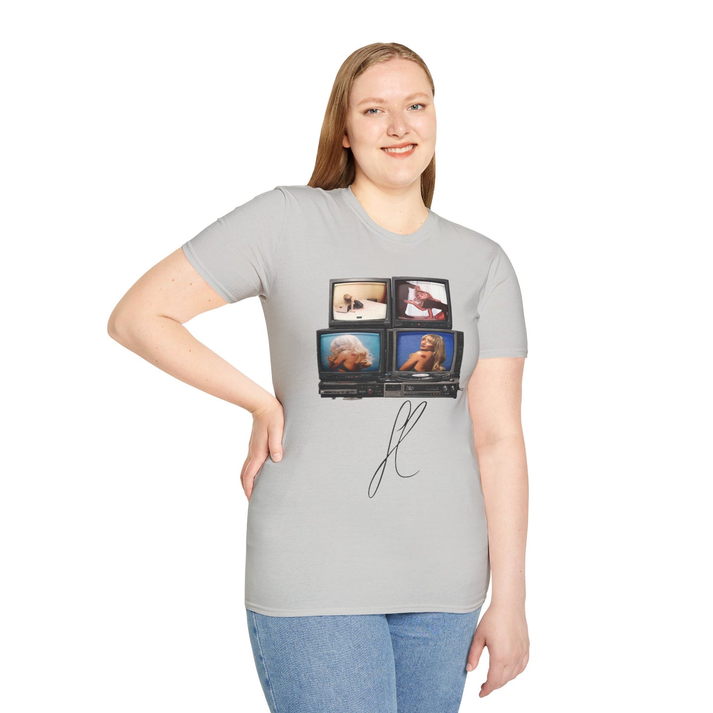 Espresso Era Retro TV Stack Collage T-Shirt
