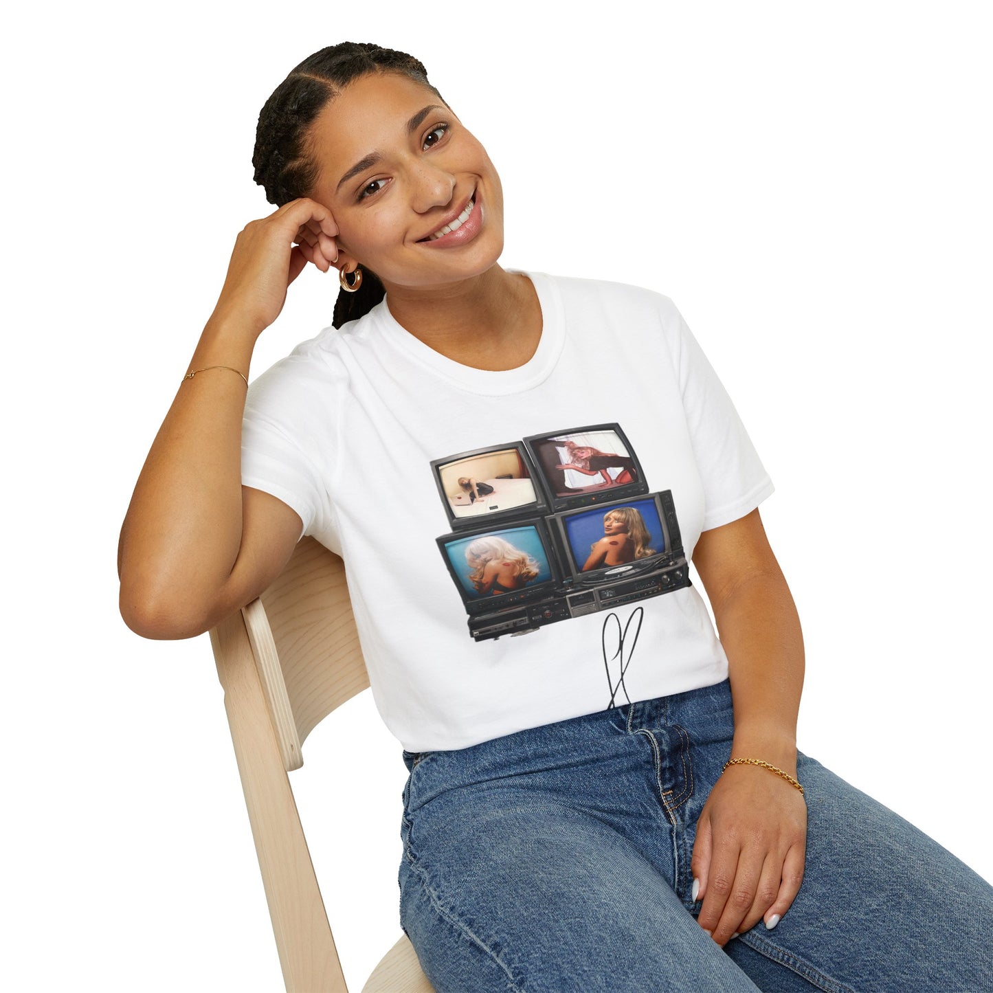 Espresso Era Retro TV Stack Collage T-Shirt