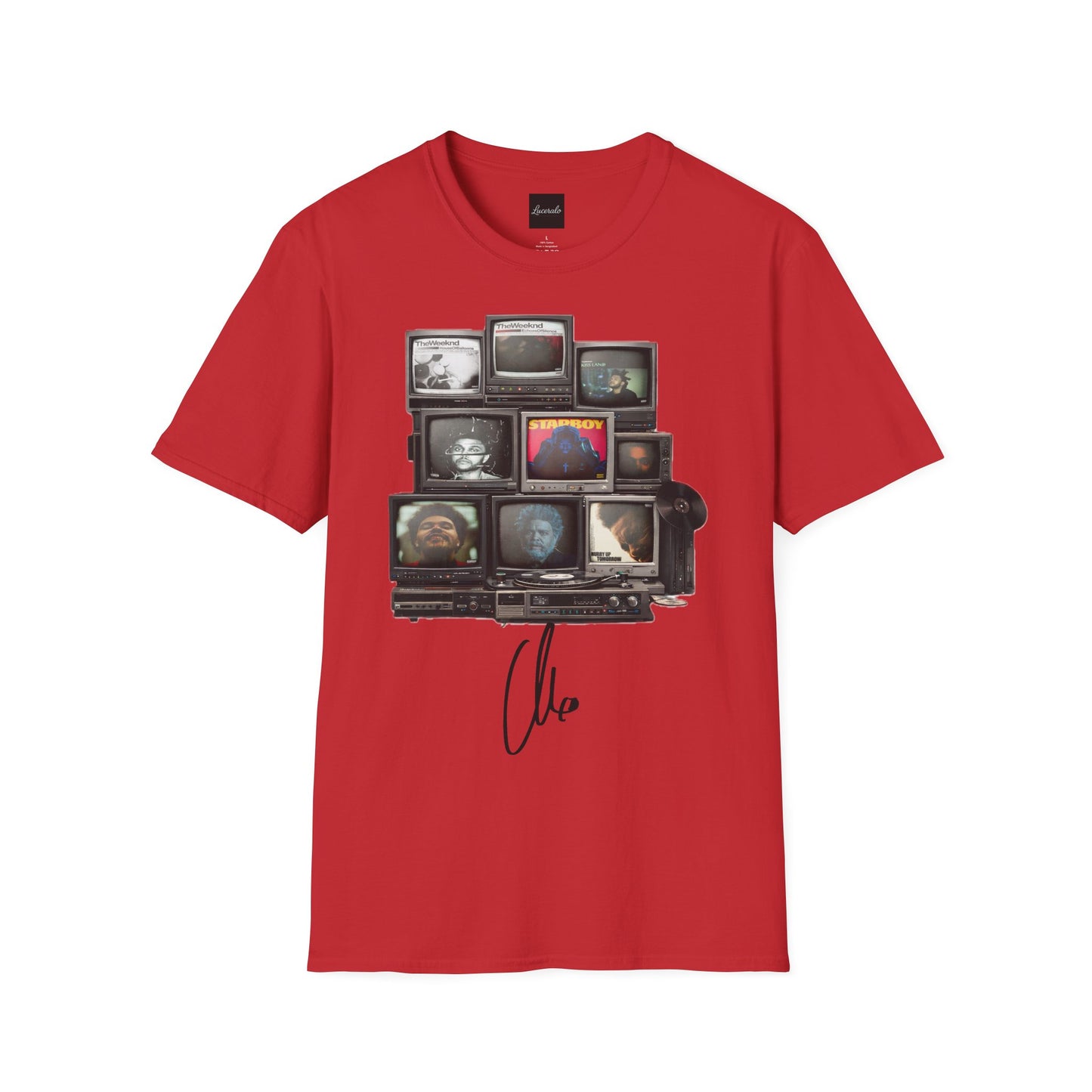 Abel Retro TV Stack Collage T-Shirt
